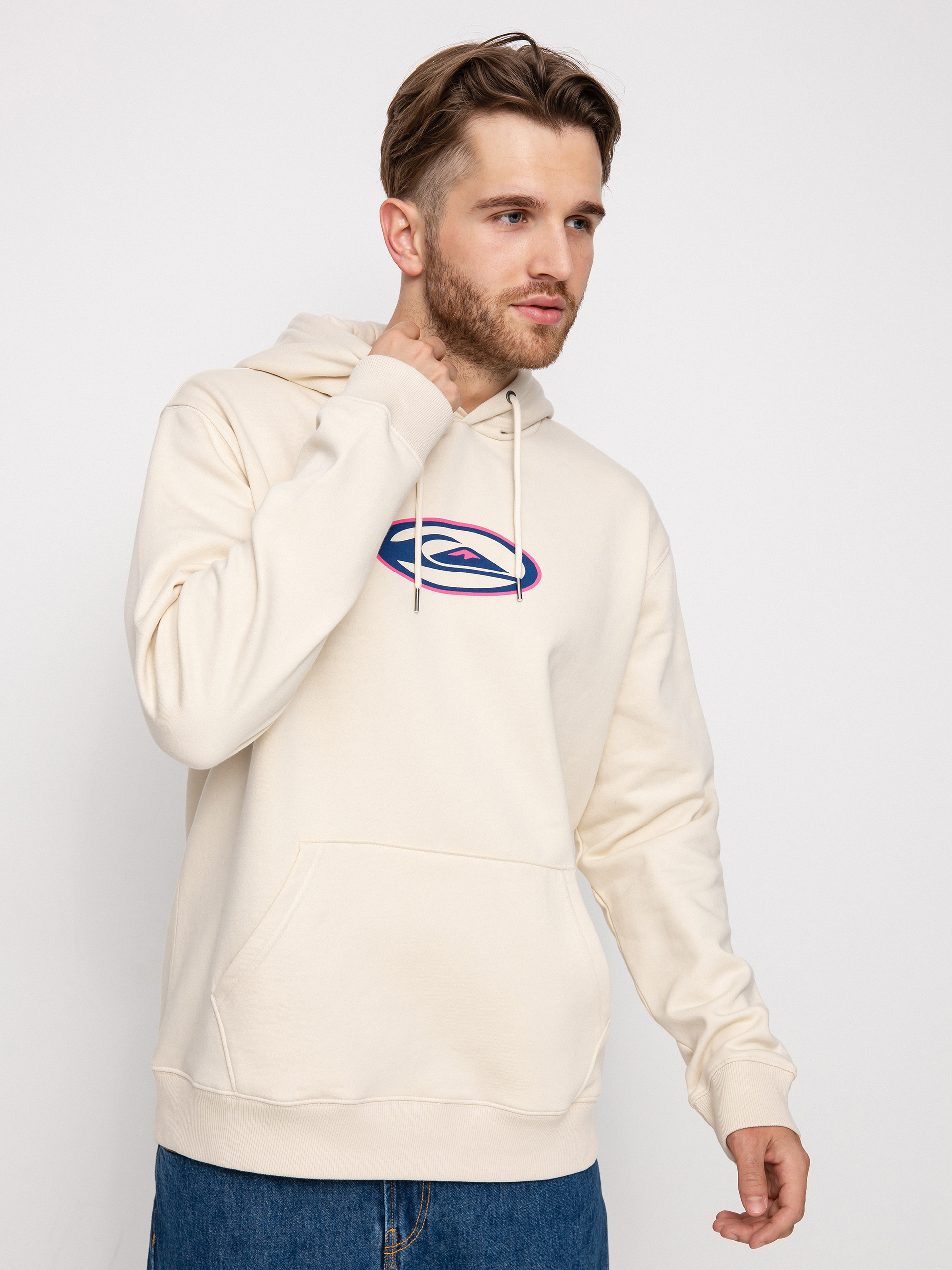 Quiksilver Heritage Oval Logo HD Pulóver (birch)