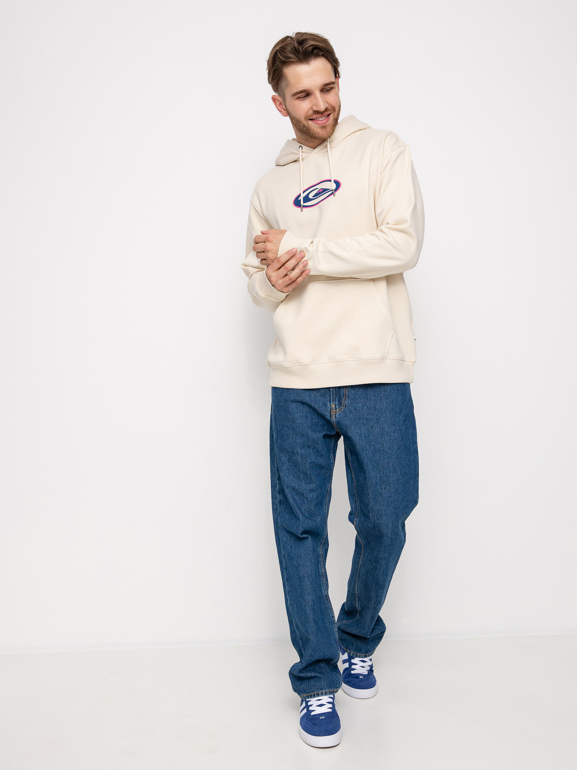 Quiksilver Heritage Oval Logo HD Pulóver (birch)