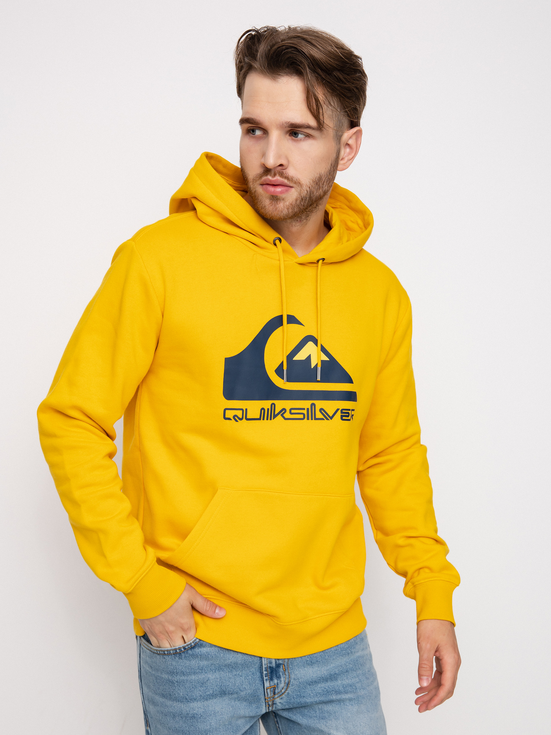 Quiksilver Big Logo HD Kapucnis pulóver (golden rod)