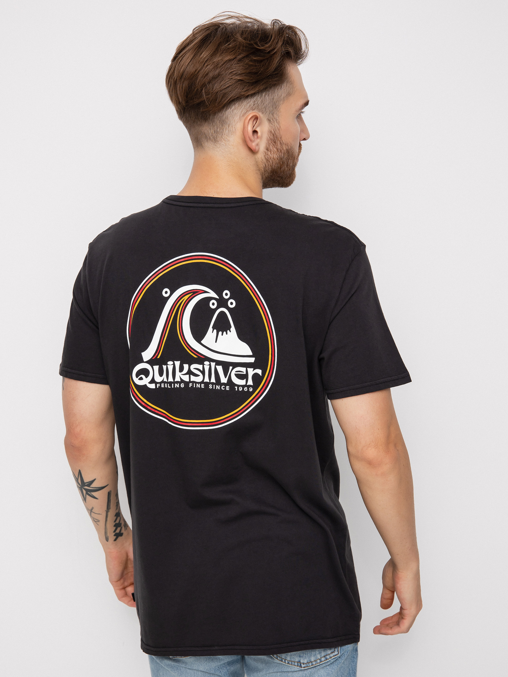 Quiksilver Rolling Circle póló (black)