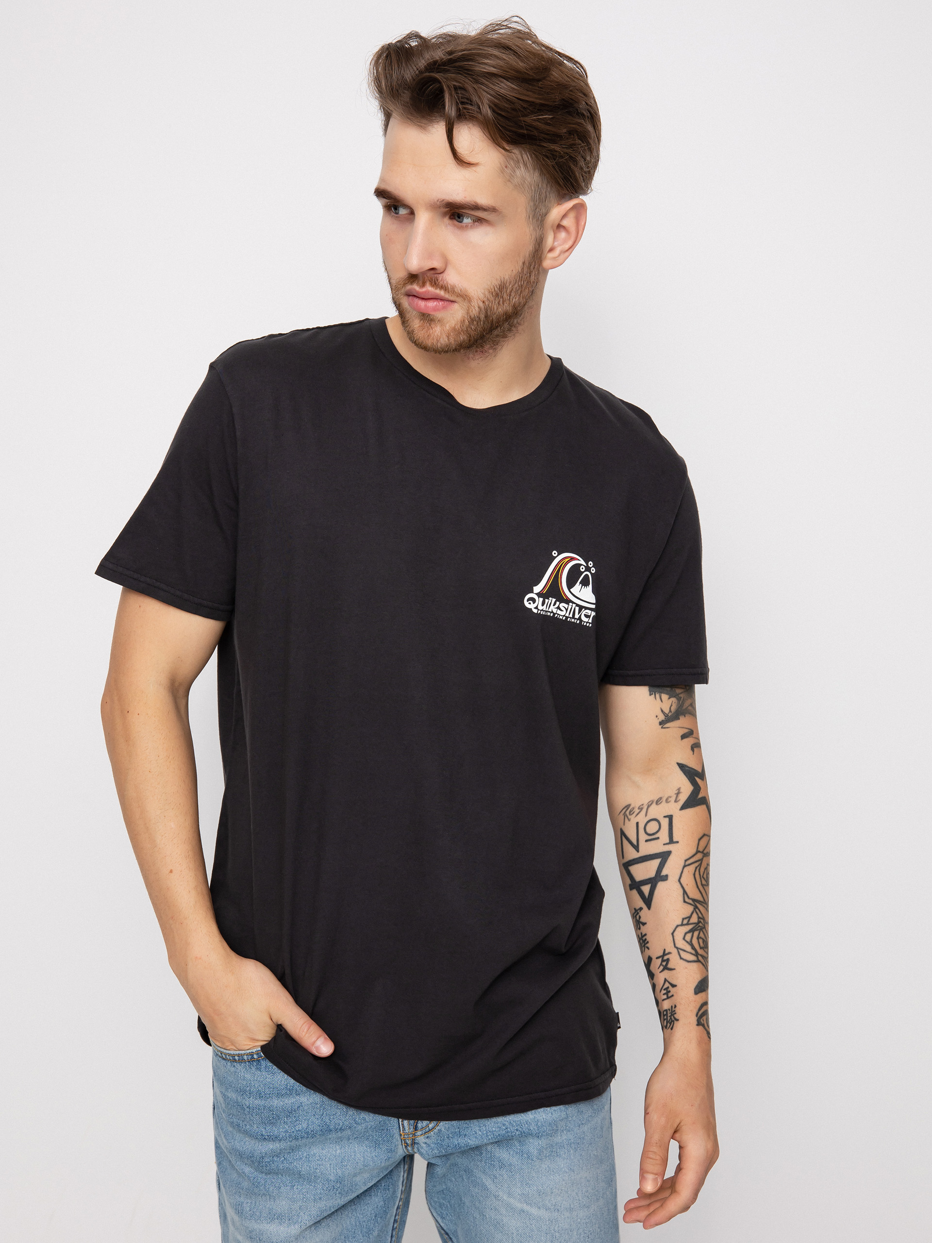 Quiksilver Rolling Circle póló (black)