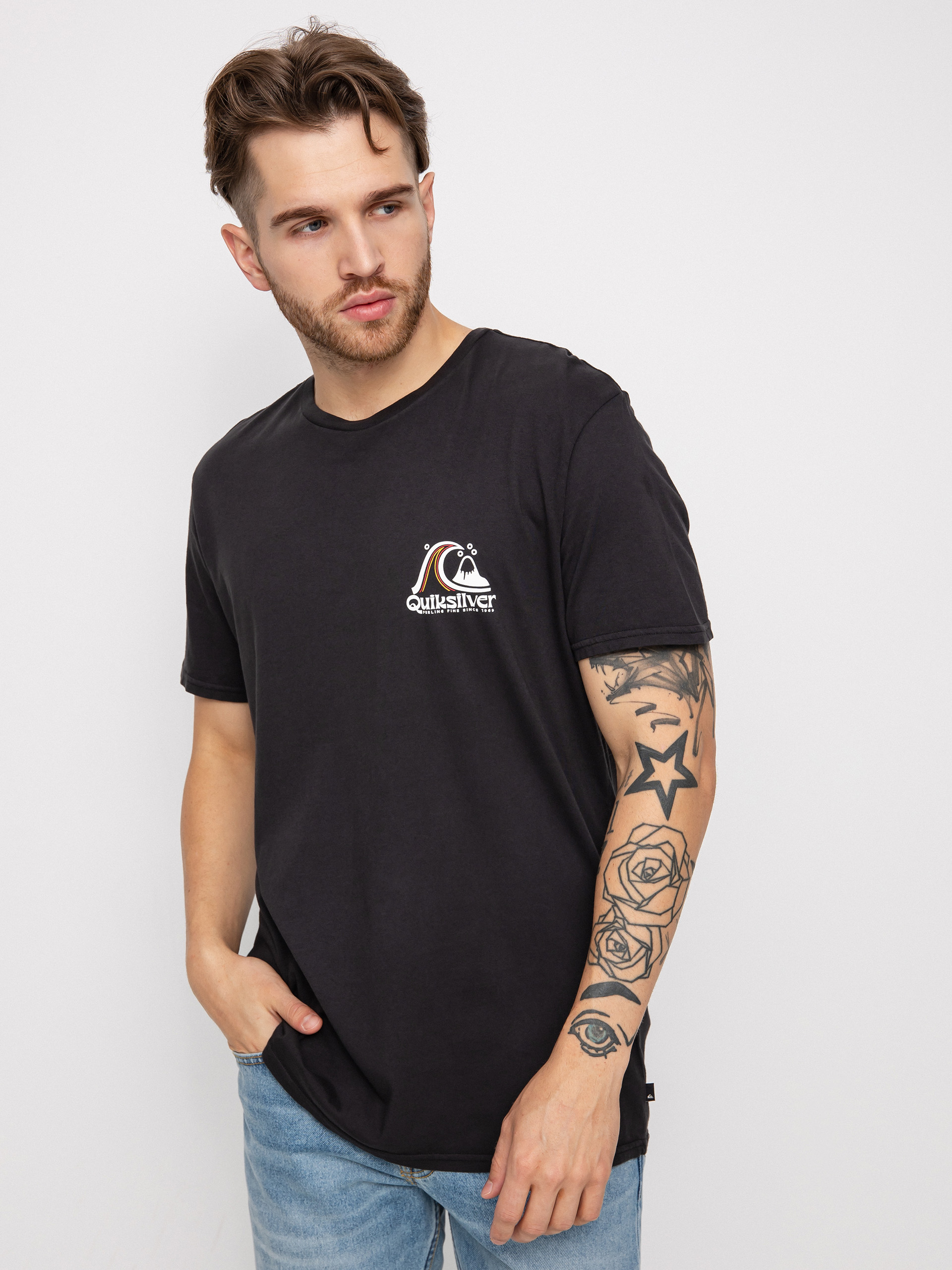 Quiksilver Rolling Circle póló (black)