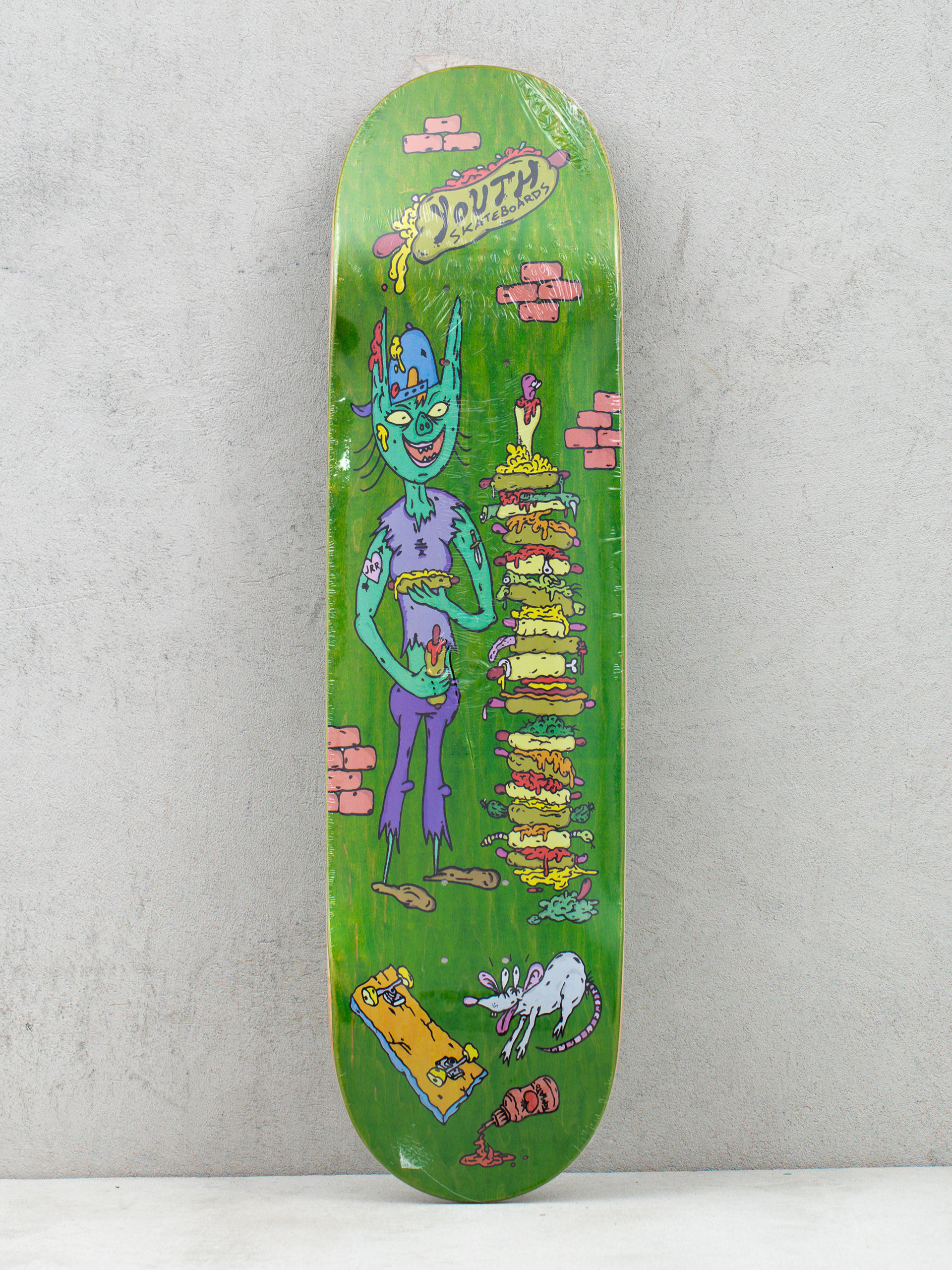 Youth Skateboards X Bummers Hot Dog Gördeszka lap (green)