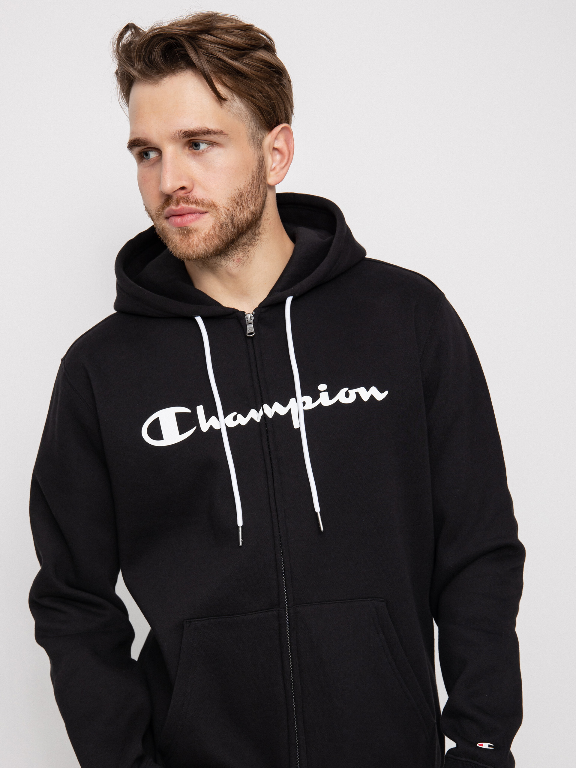 Champion Legacy Hooded Full Zip Sweatshirt 217929 ZHD Kapucnis pulóver (nbk)