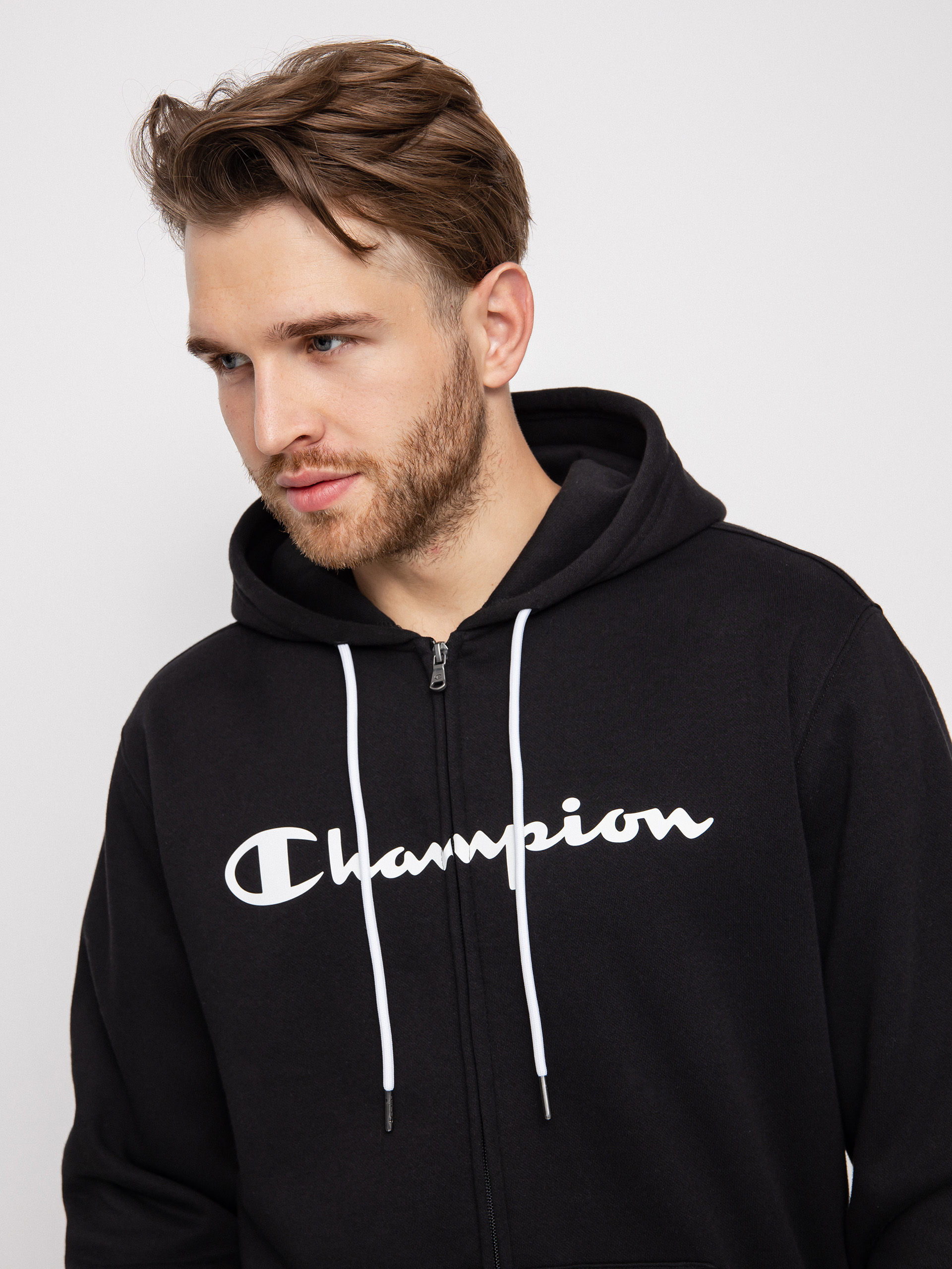 Champion Legacy Hooded Full Zip Sweatshirt 217929 ZHD Kapucnis pulóver (nbk)