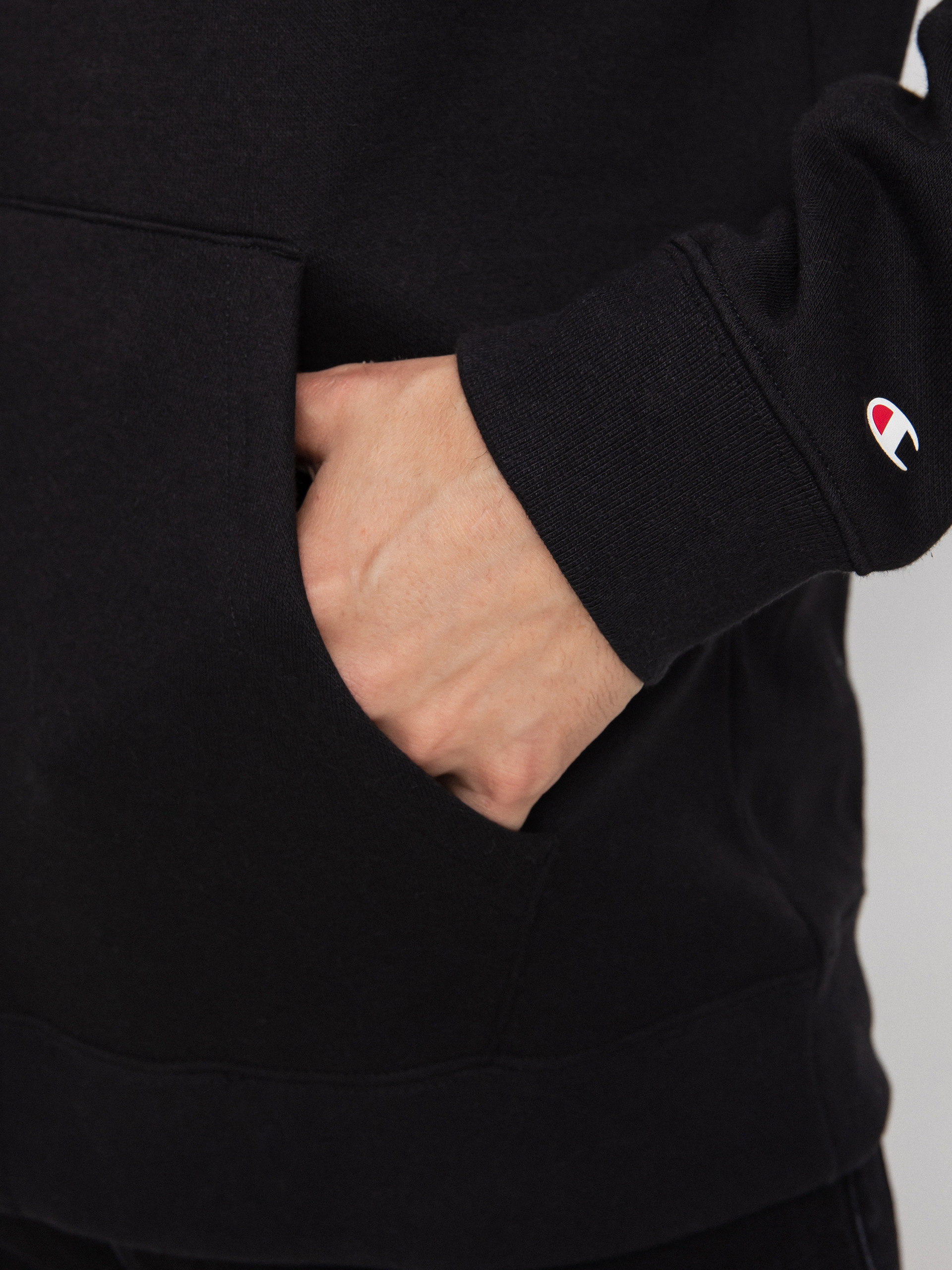 Champion Legacy Hooded Full Zip Sweatshirt 217929 ZHD Kapucnis pulóver (nbk)