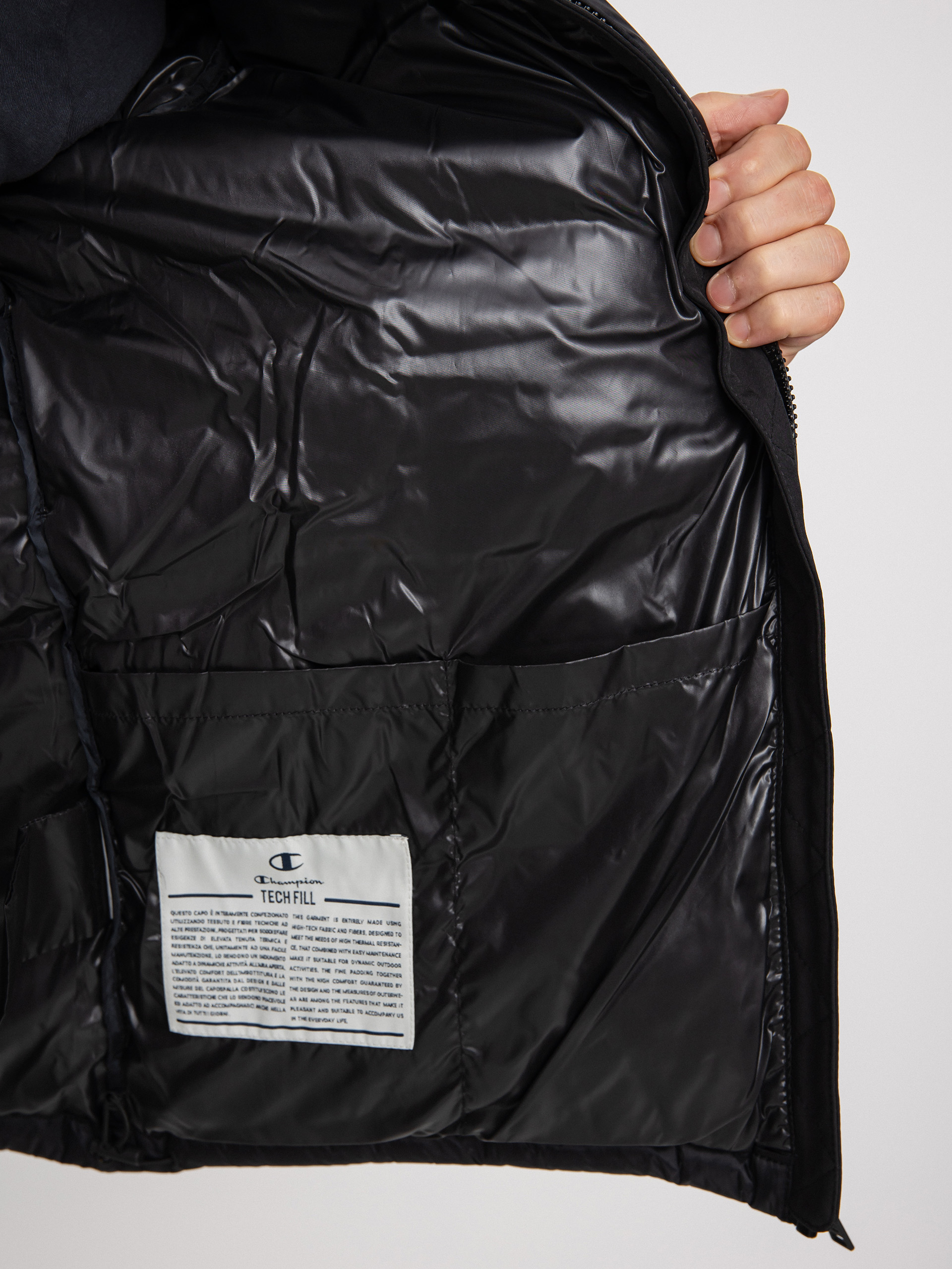 Champion Legacy Hooded Jacket 218080 Dzseki (nbk/nbk)