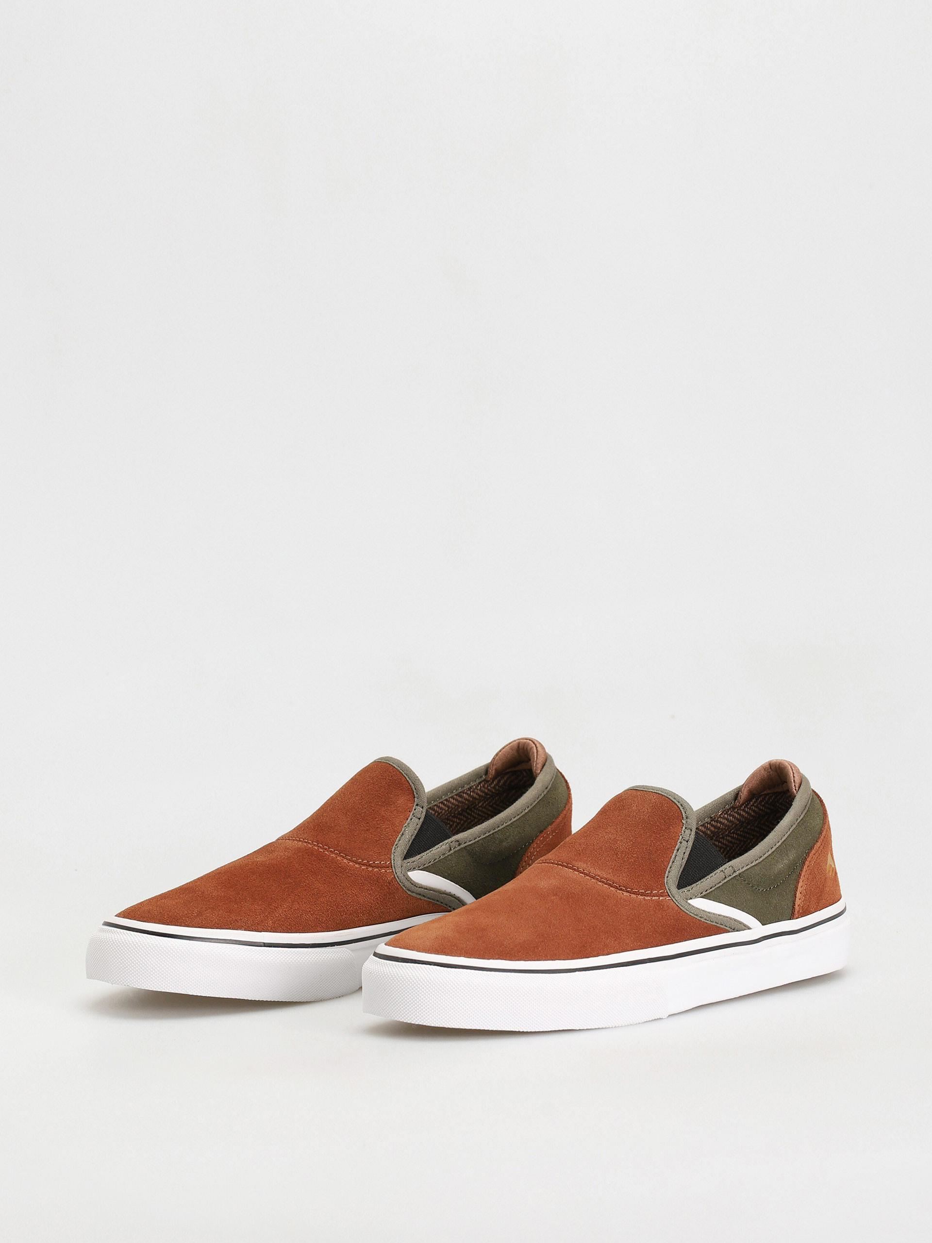Emerica Wino G6 Slip On Cipők (brown/green)