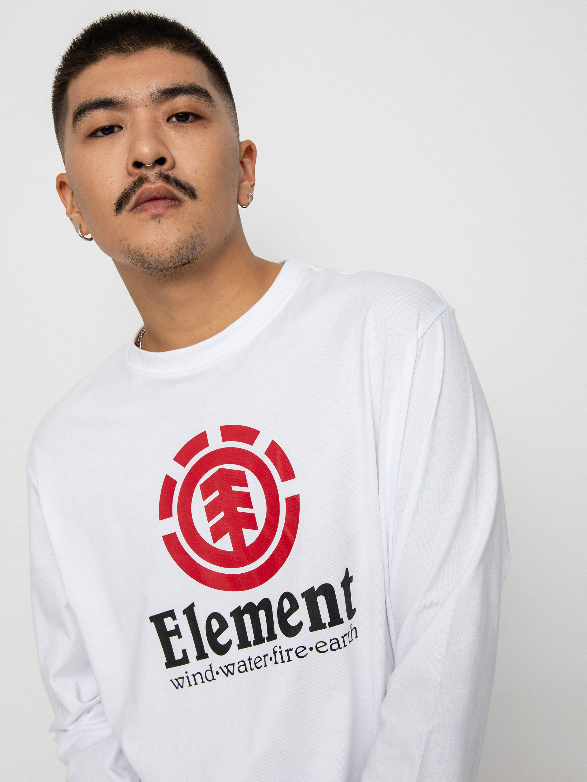 Element Vertical Hosszú ujjú felső (optic white)