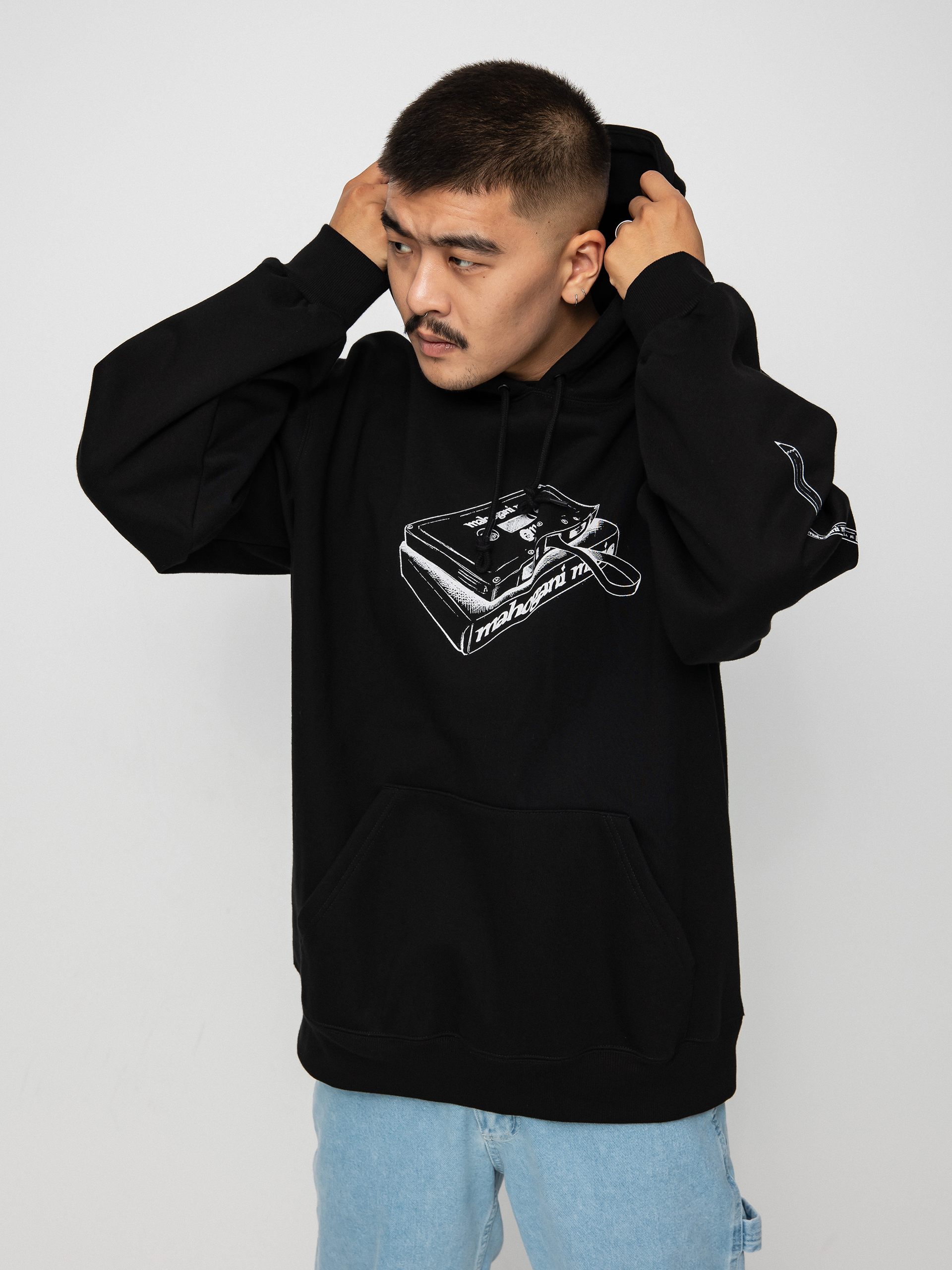 Carhartt WIP X Relevant Parties Vol 2 Mahogani Music HD Kapucnis pulóver (black/white)