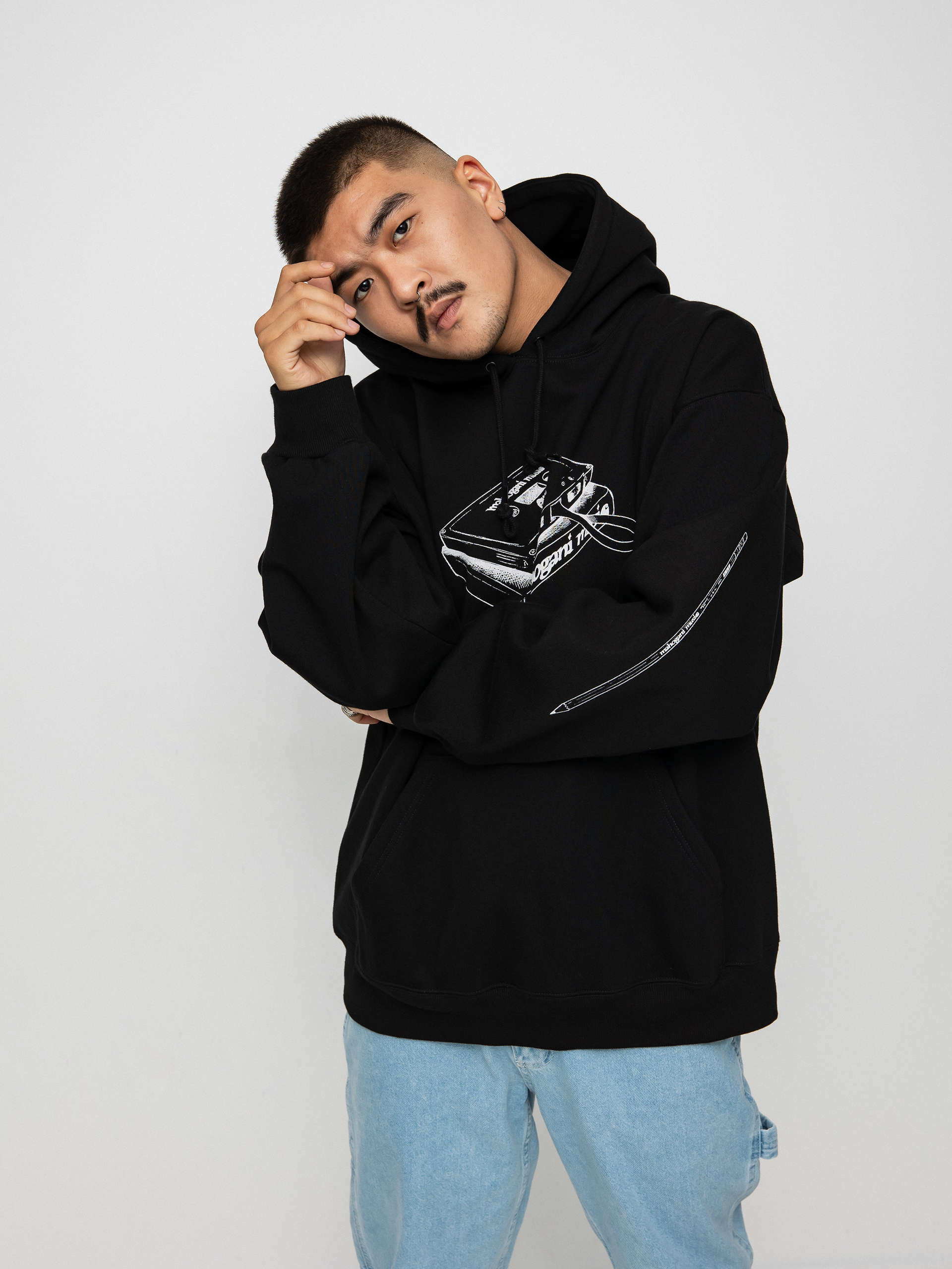 Carhartt WIP X Relevant Parties Vol 2 Mahogani Music HD Kapucnis pulóver (black/white)