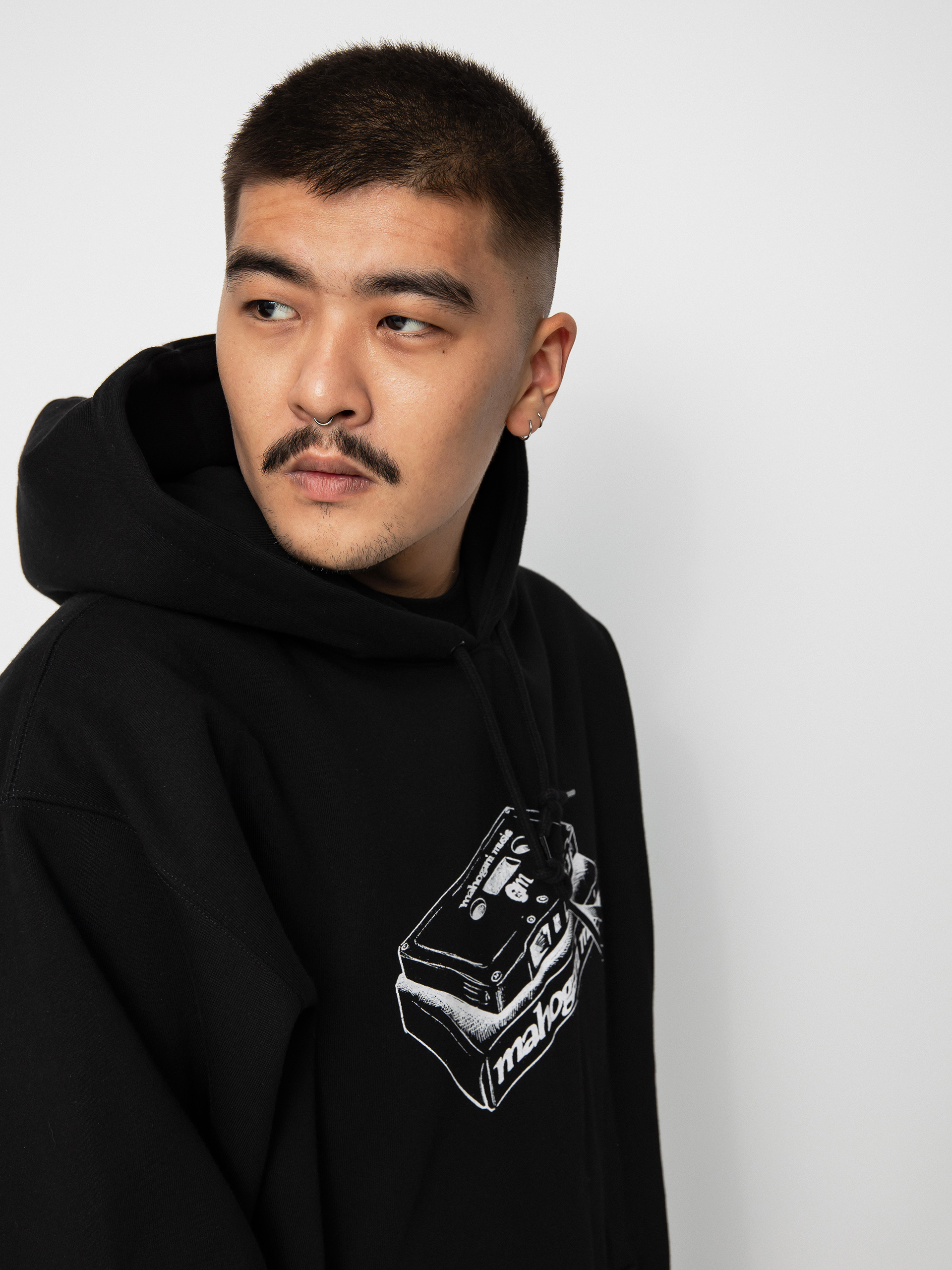 Carhartt WIP X Relevant Parties Vol 2 Mahogani Music HD Kapucnis pulóver (black/white)