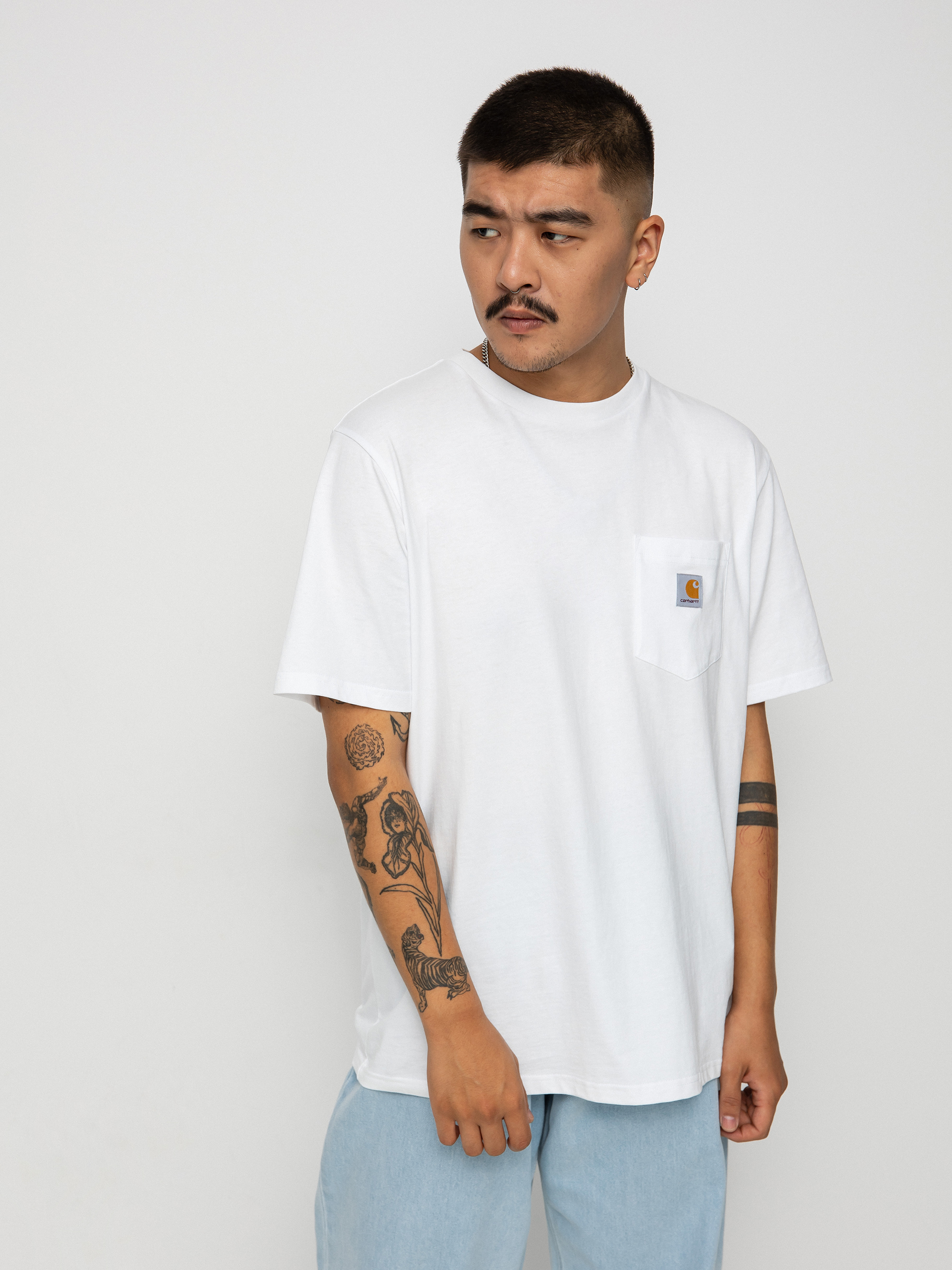 Carhartt WIP Pocket Pu00f3lu00f3 (white)