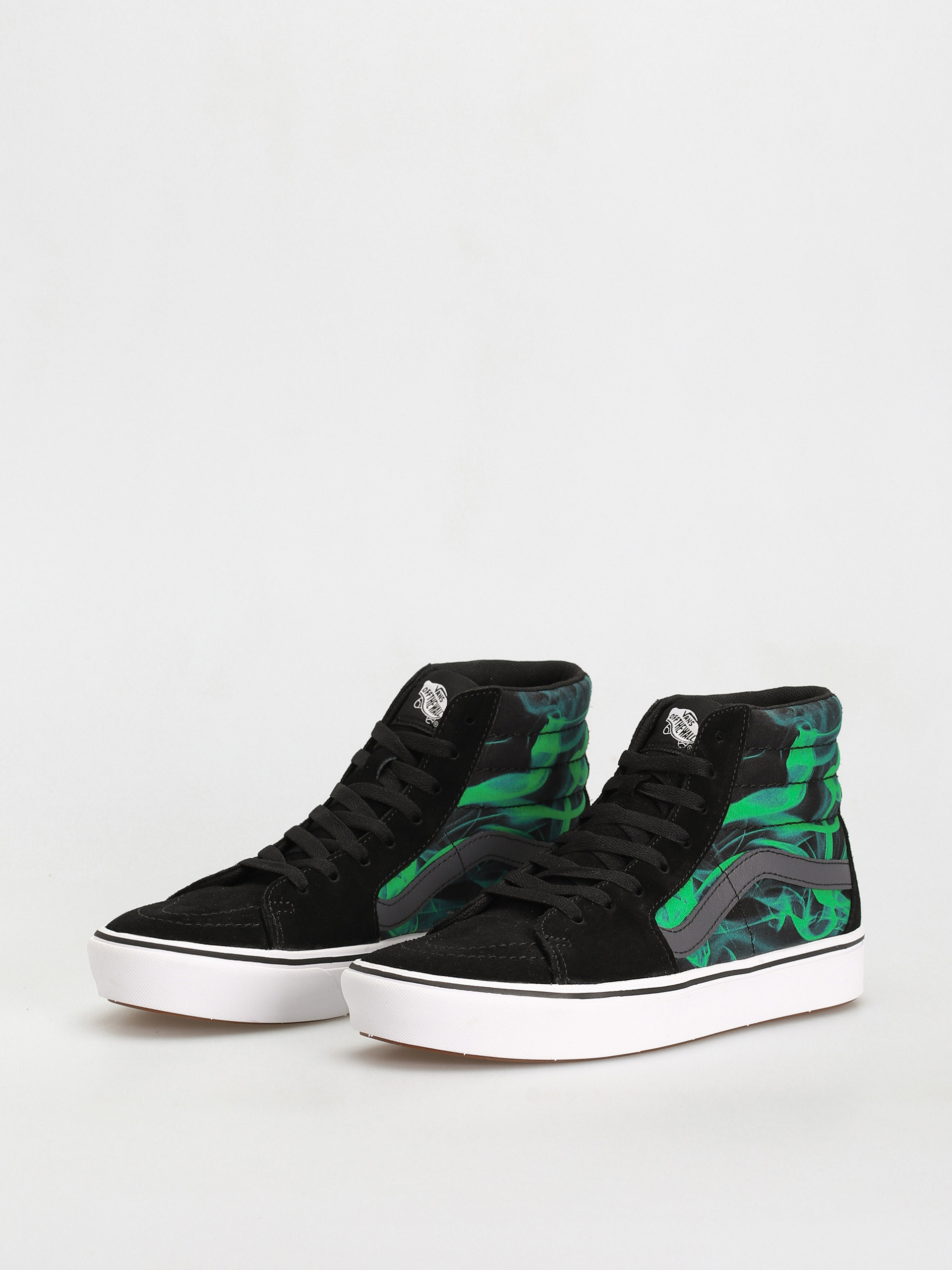 Vans Comfycush Sk8 Hi Cipők (after dark black/green)