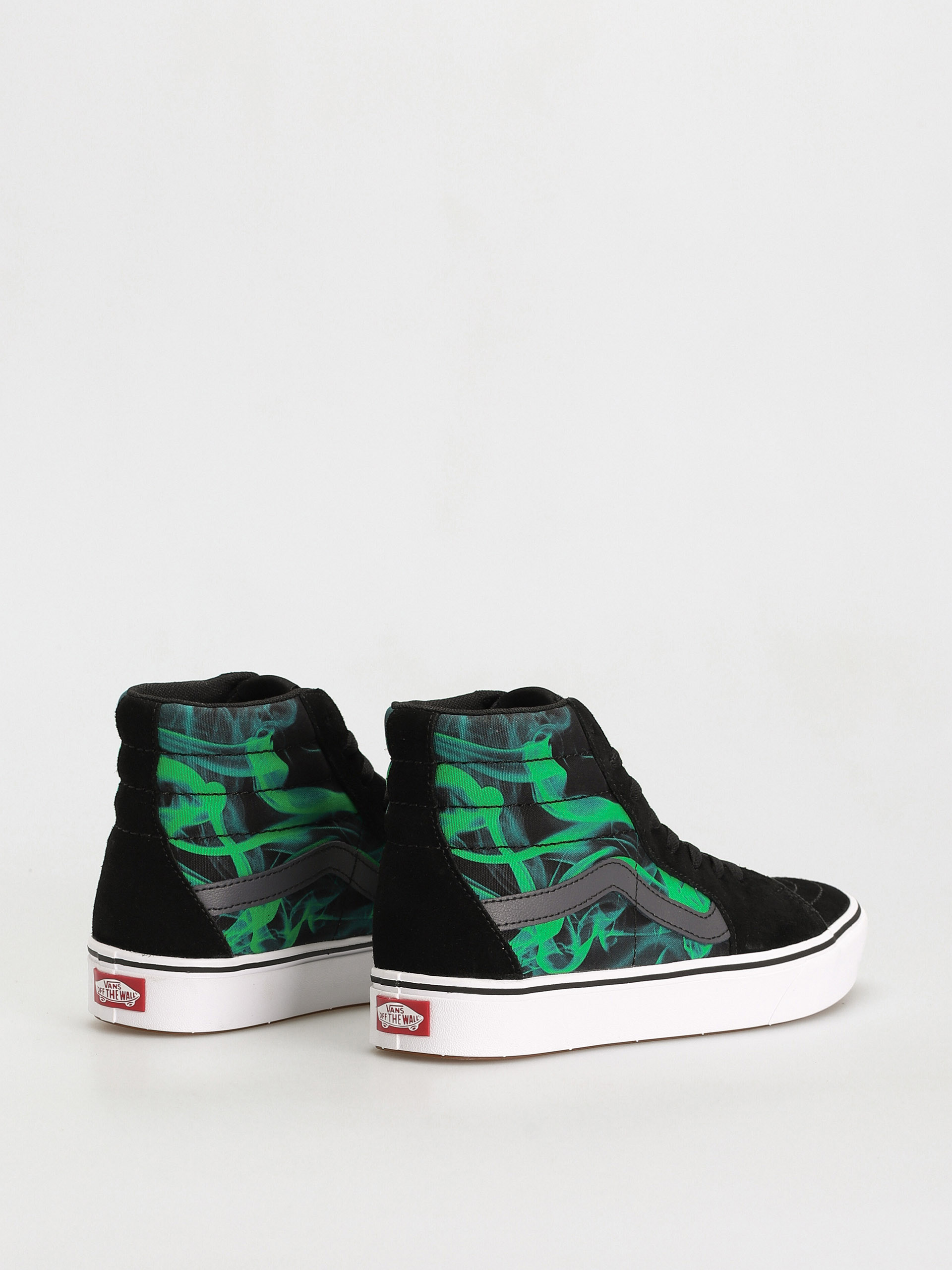 Vans Comfycush Sk8 Hi Cipők (after dark black/green)