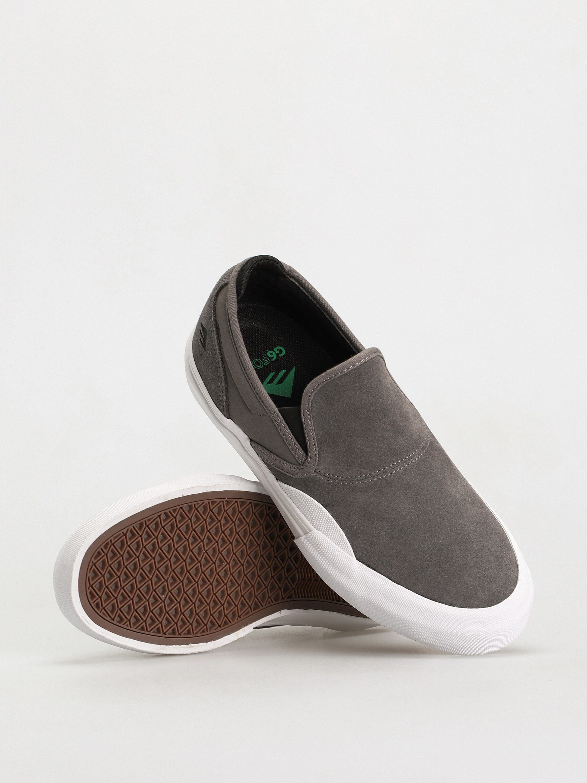 Emerica Wino G6 Slip On Cipők (grey/black/white)
