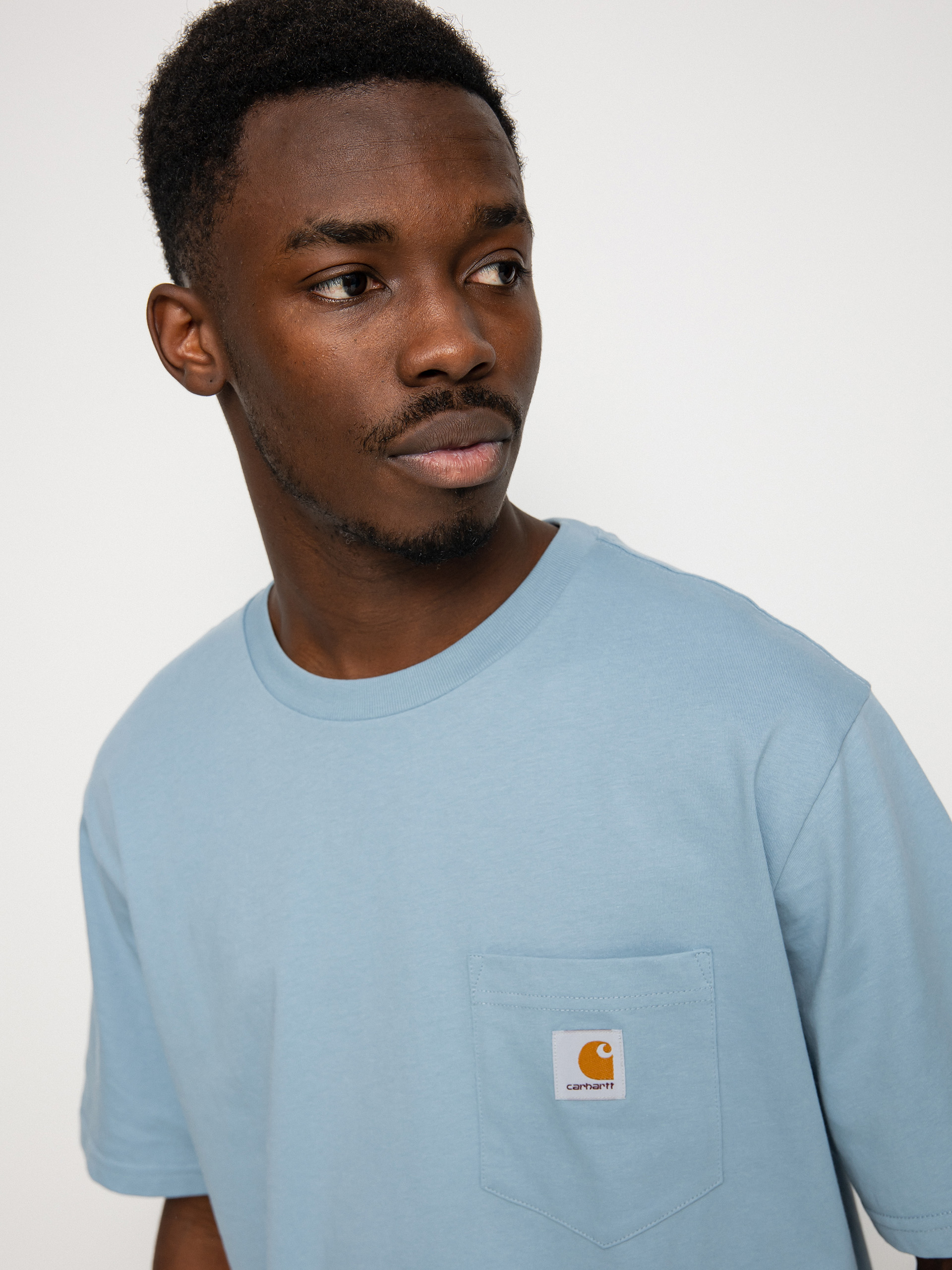 Carhartt WIP Pocket póló (misty sky)