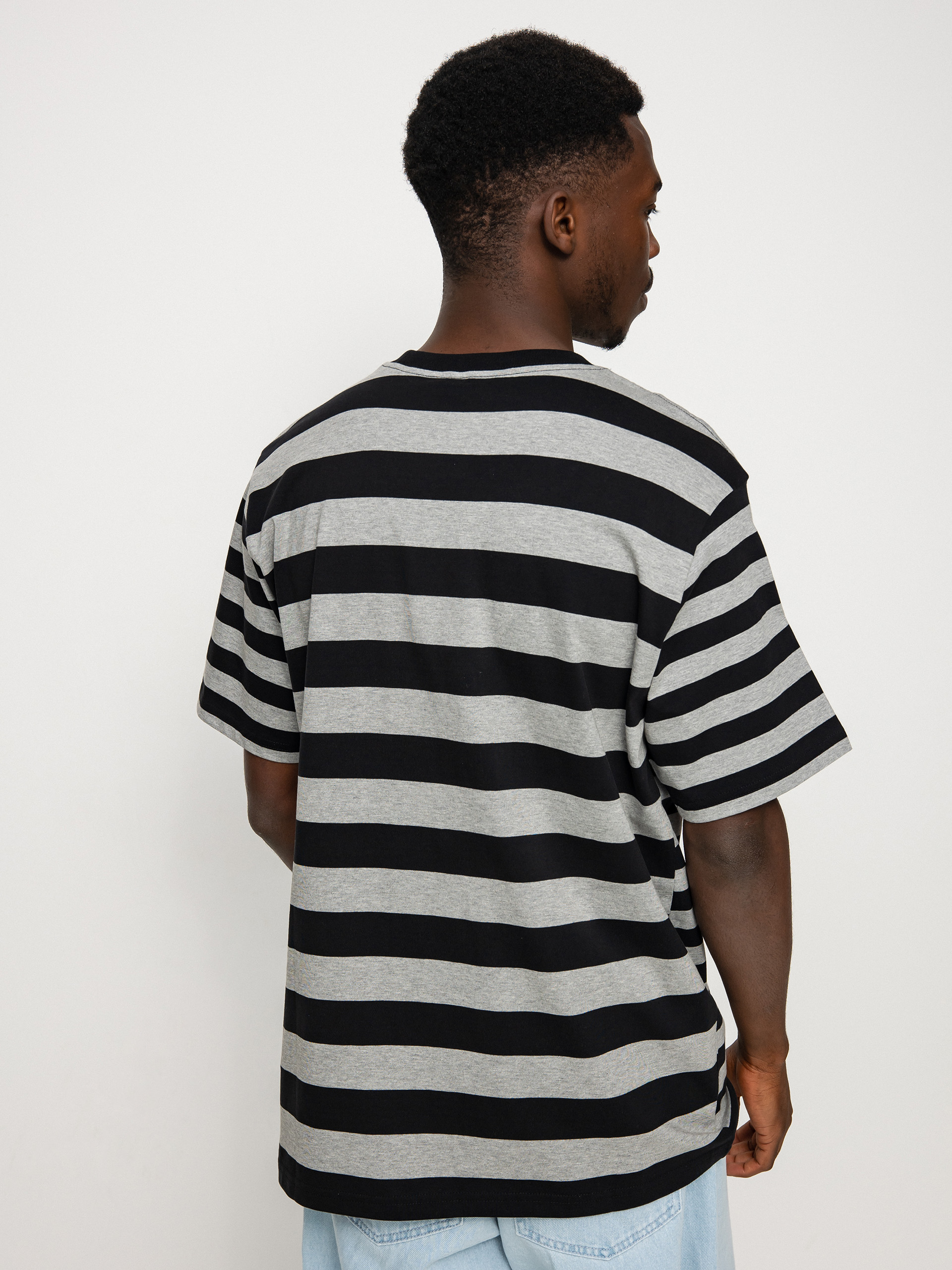 Carhartt WIP Merrick Pocket póló (merrick stripe/black/grey heather)