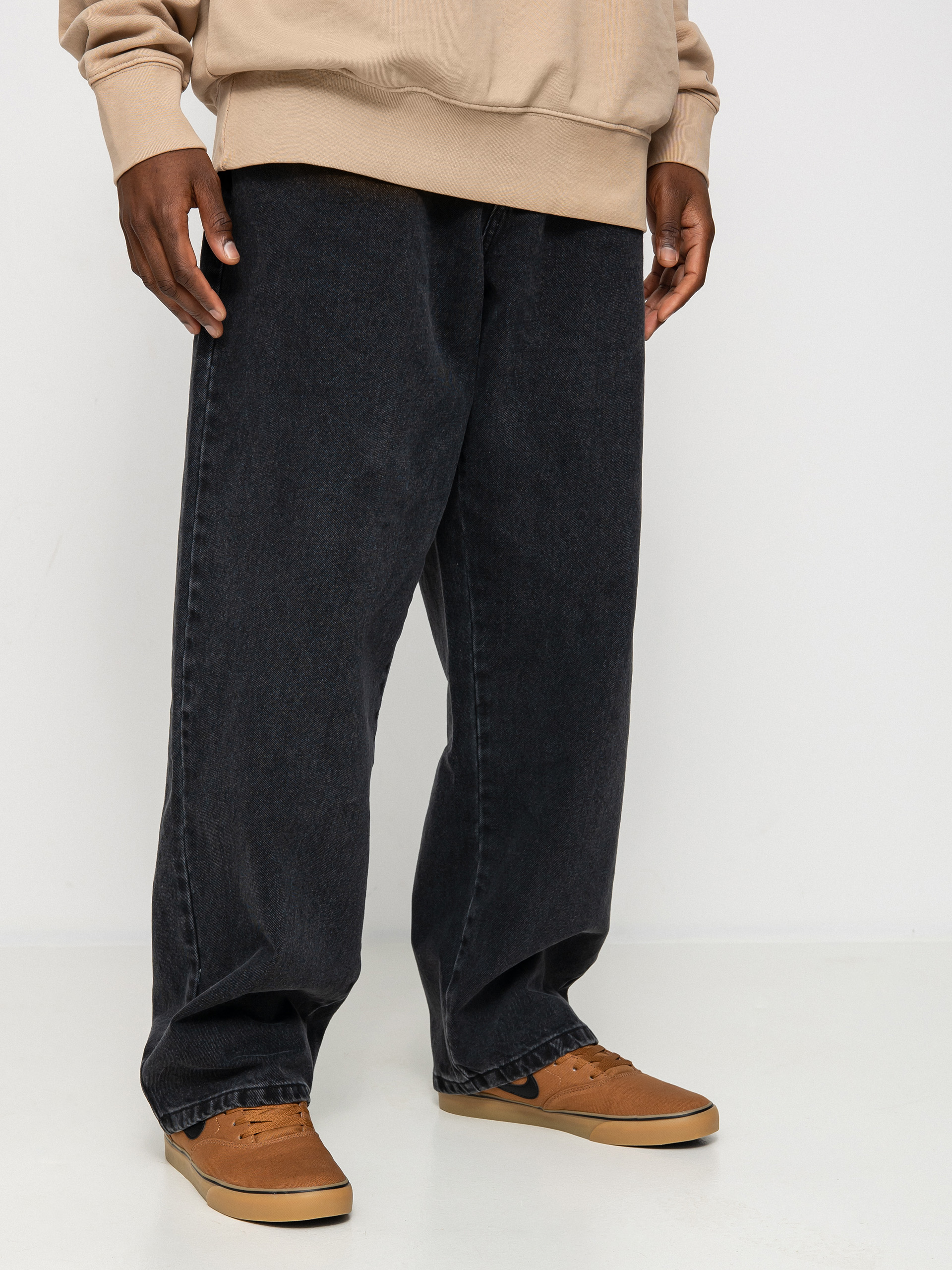 Nervous Baggy Kisnadrág (denim black)