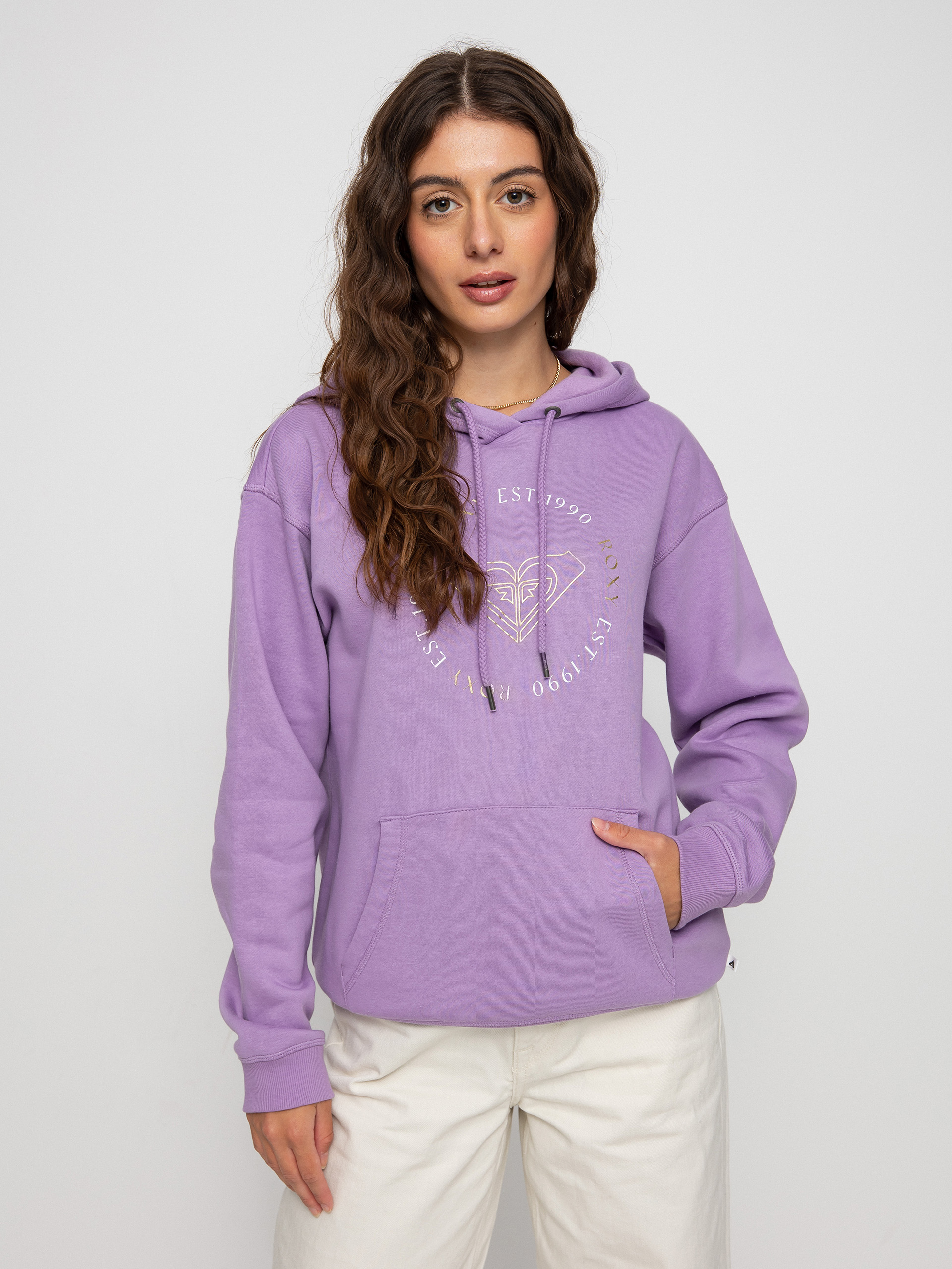 Roxy Surf Stoked Hoodie Brushed A Pulóver Wmn (regal orchid)