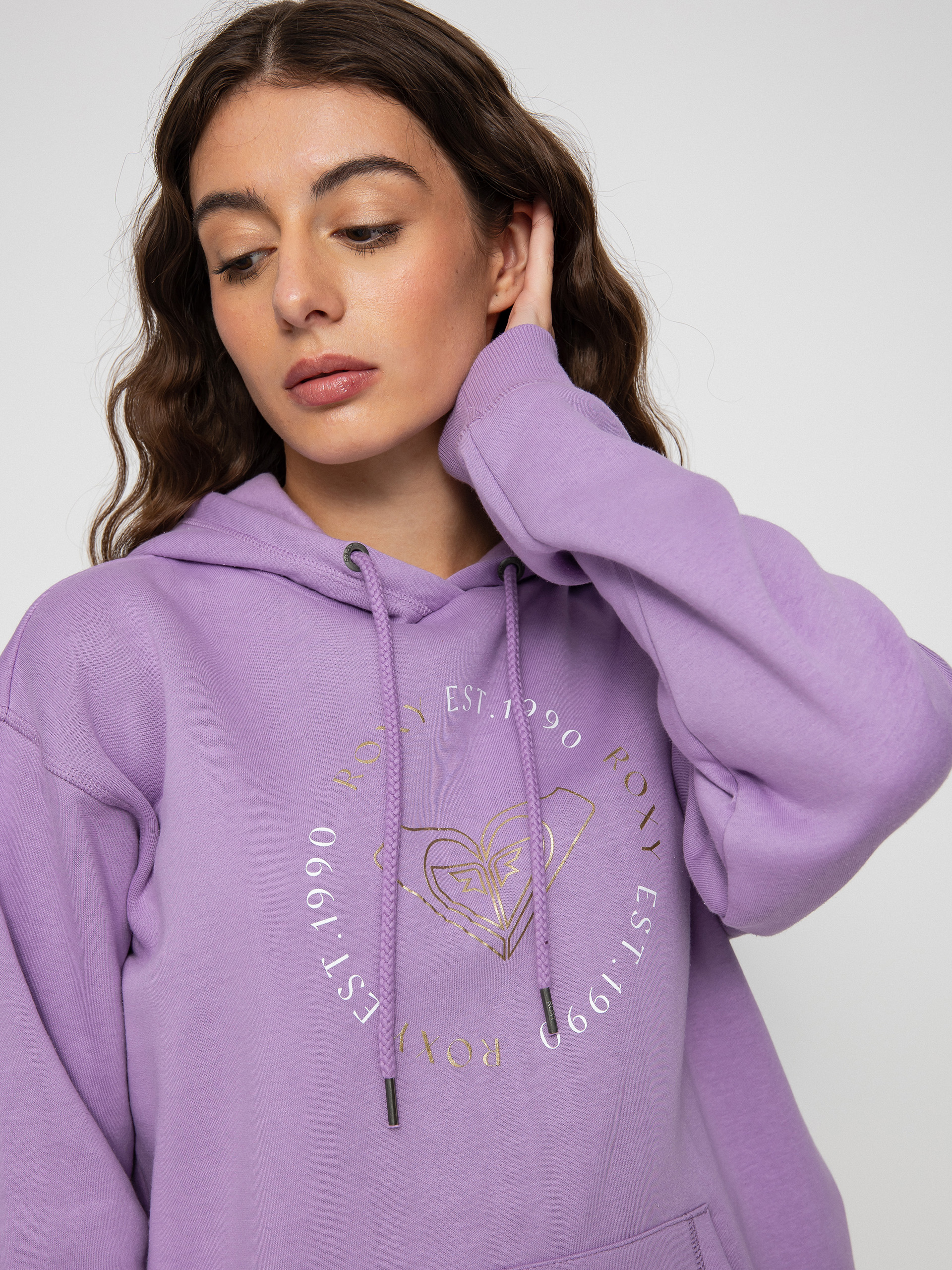 Roxy Surf Stoked Hoodie Brushed A Pulóver Wmn (regal orchid)