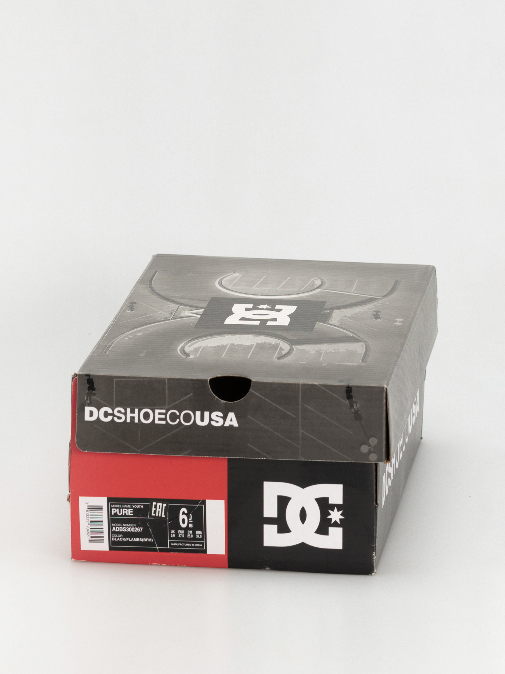 DC Pure JR Gyerekcipők (black/flames)