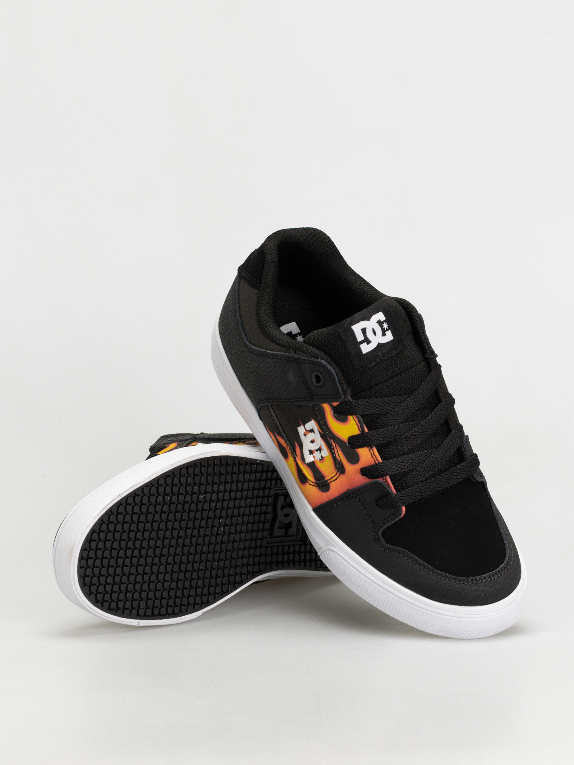 DC Pure JR Gyerekcipők (black/flames)