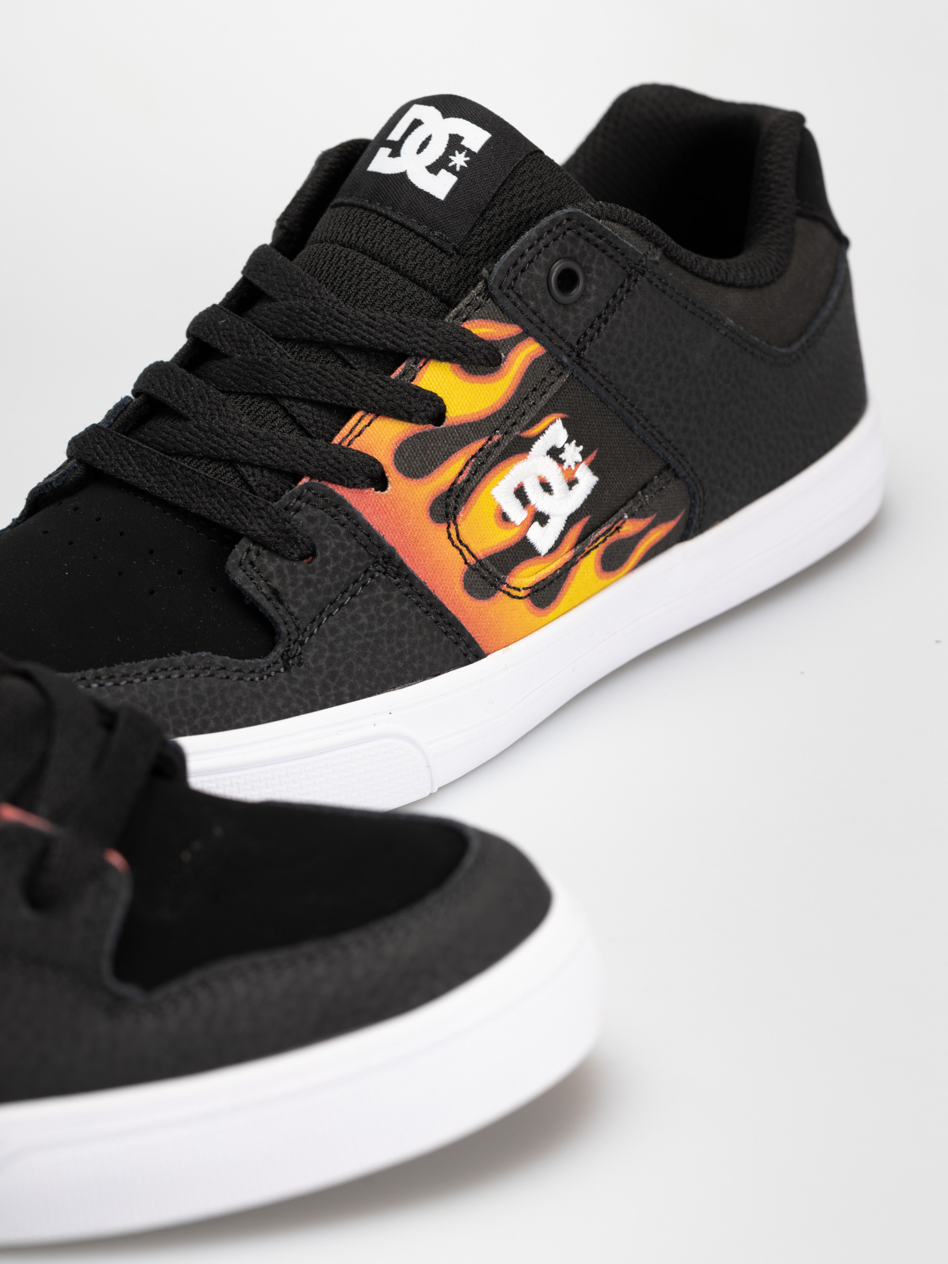 DC Pure JR Gyerekcipők (black/flames)