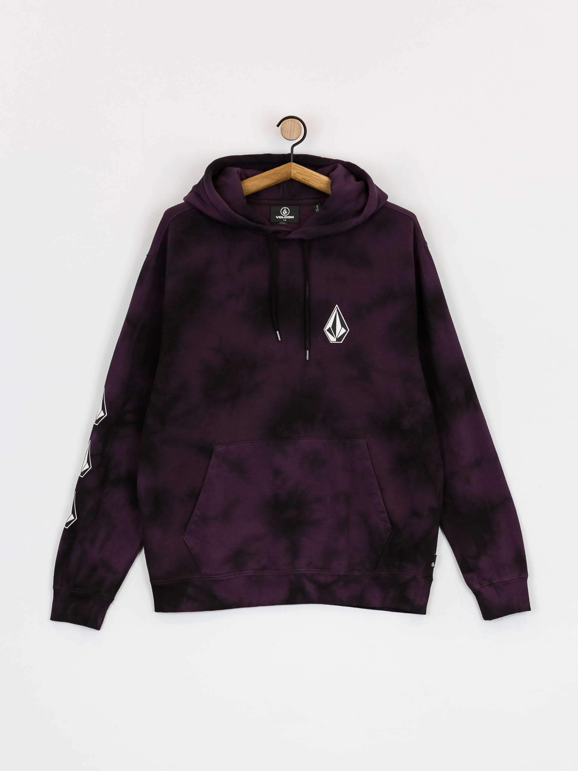 Volcom Iconic Stone Plus HD Kapucnis pulóver (mulberry)