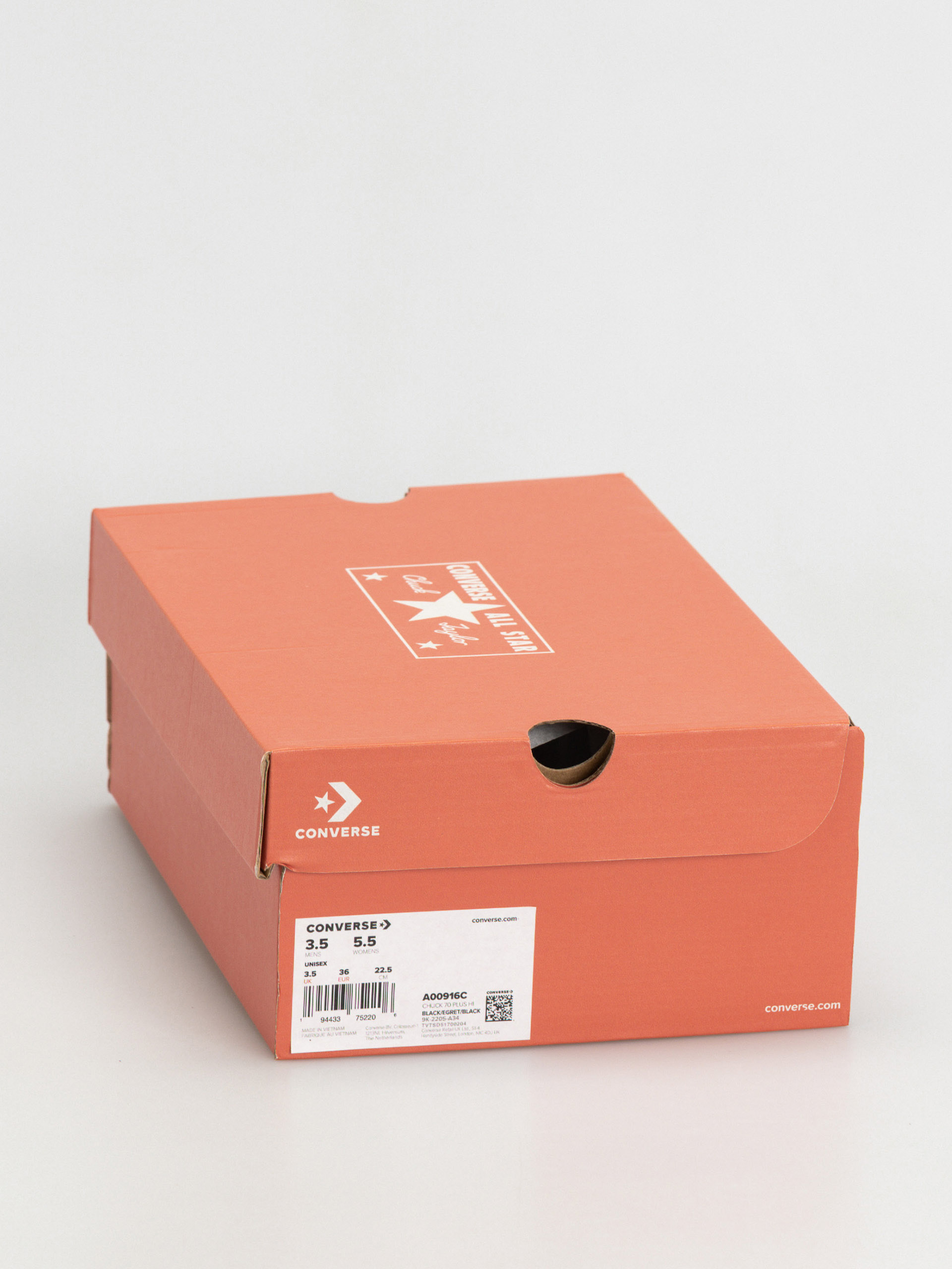 Converse Chuck 70 Plus Hi Tornacipők (black/egret/black)