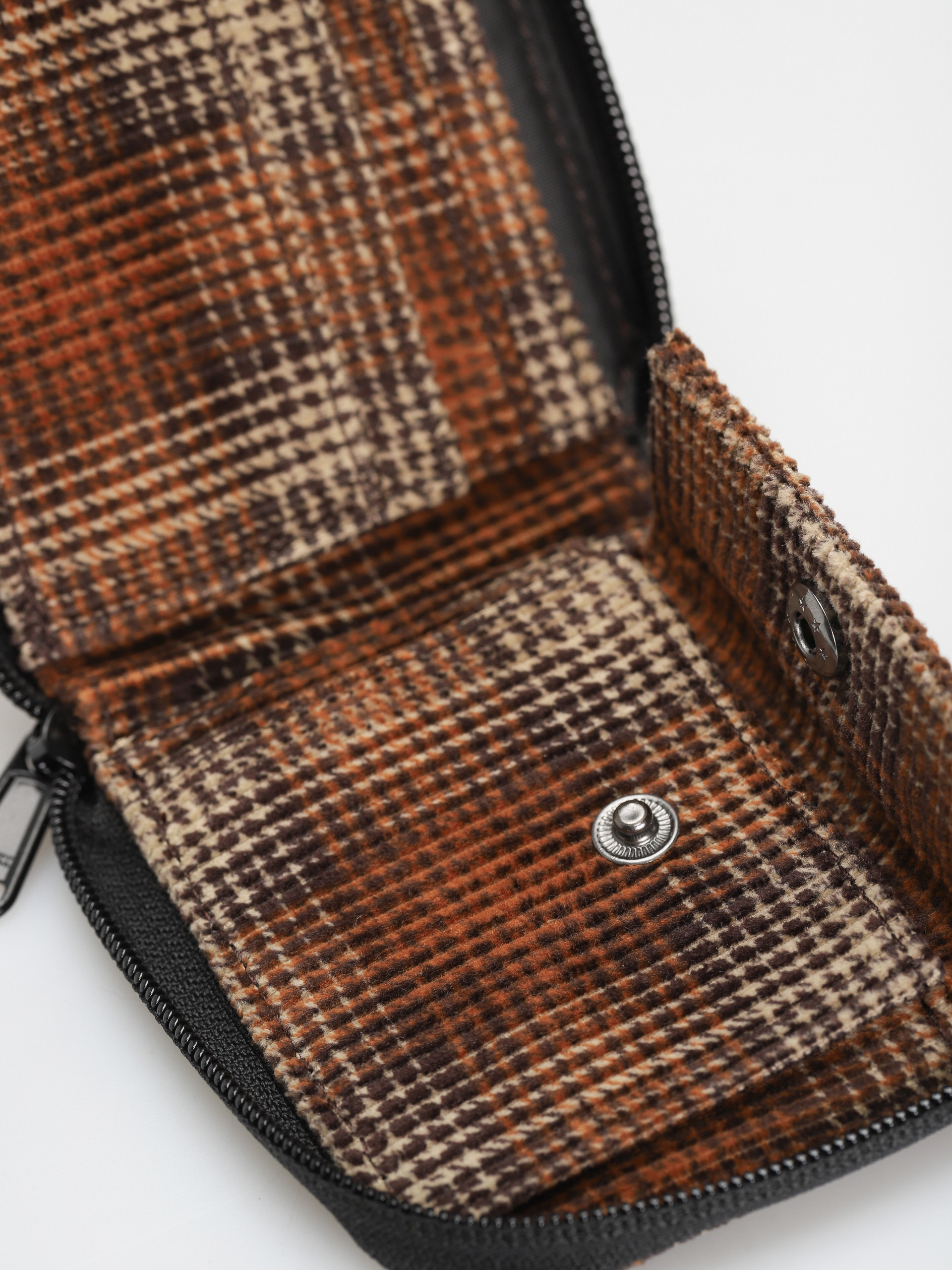 Carhartt WIP Flint Zip Pénztárca (wiley check/hamilton brown)
