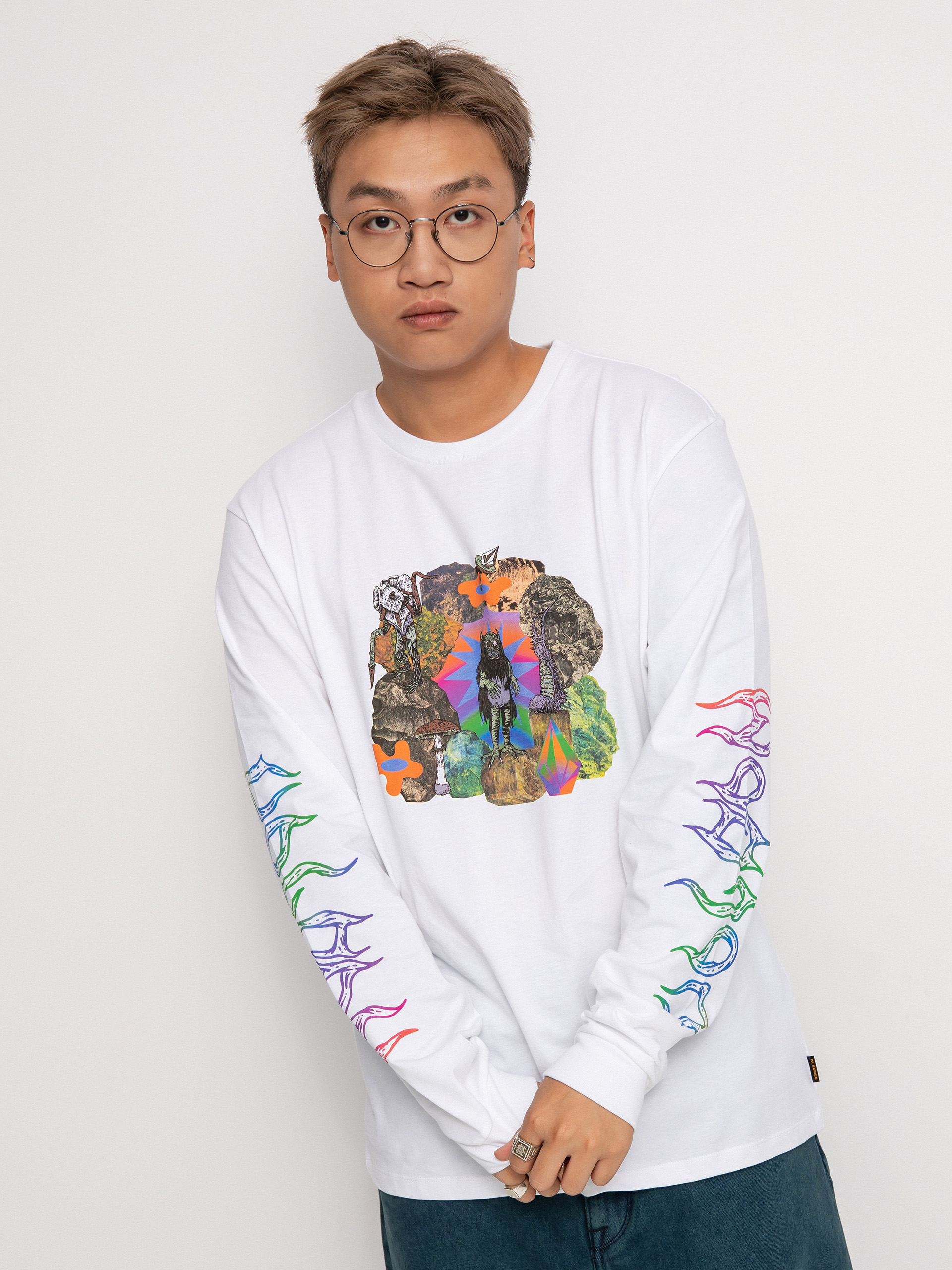 Volcom Fa Chrissieabbottxfrench Hosszú ujjú felső (white)