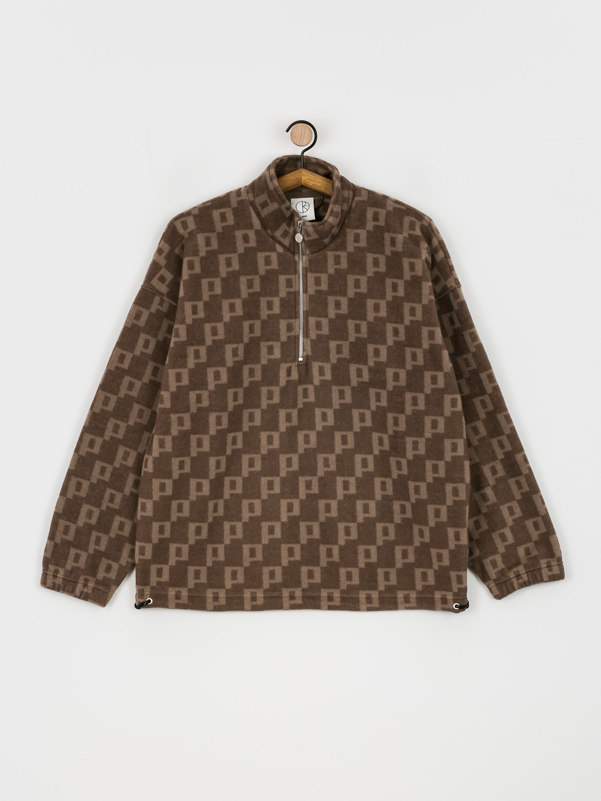 Férfi Polar Skate P Fleece Pullover Polár pulóver (light brown)