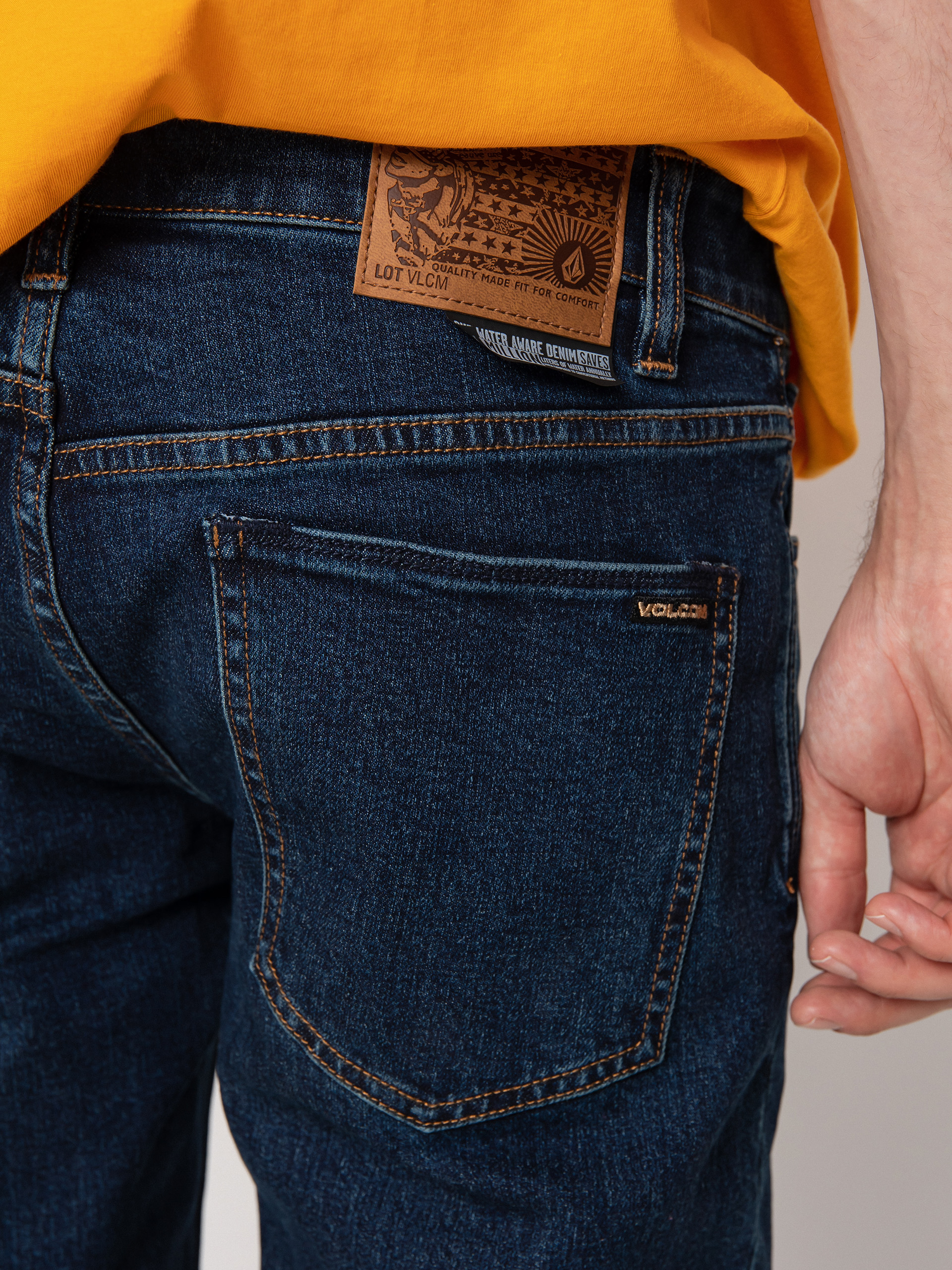 Volcom 2X4 Denim Kisnadrág (dirty med blue)