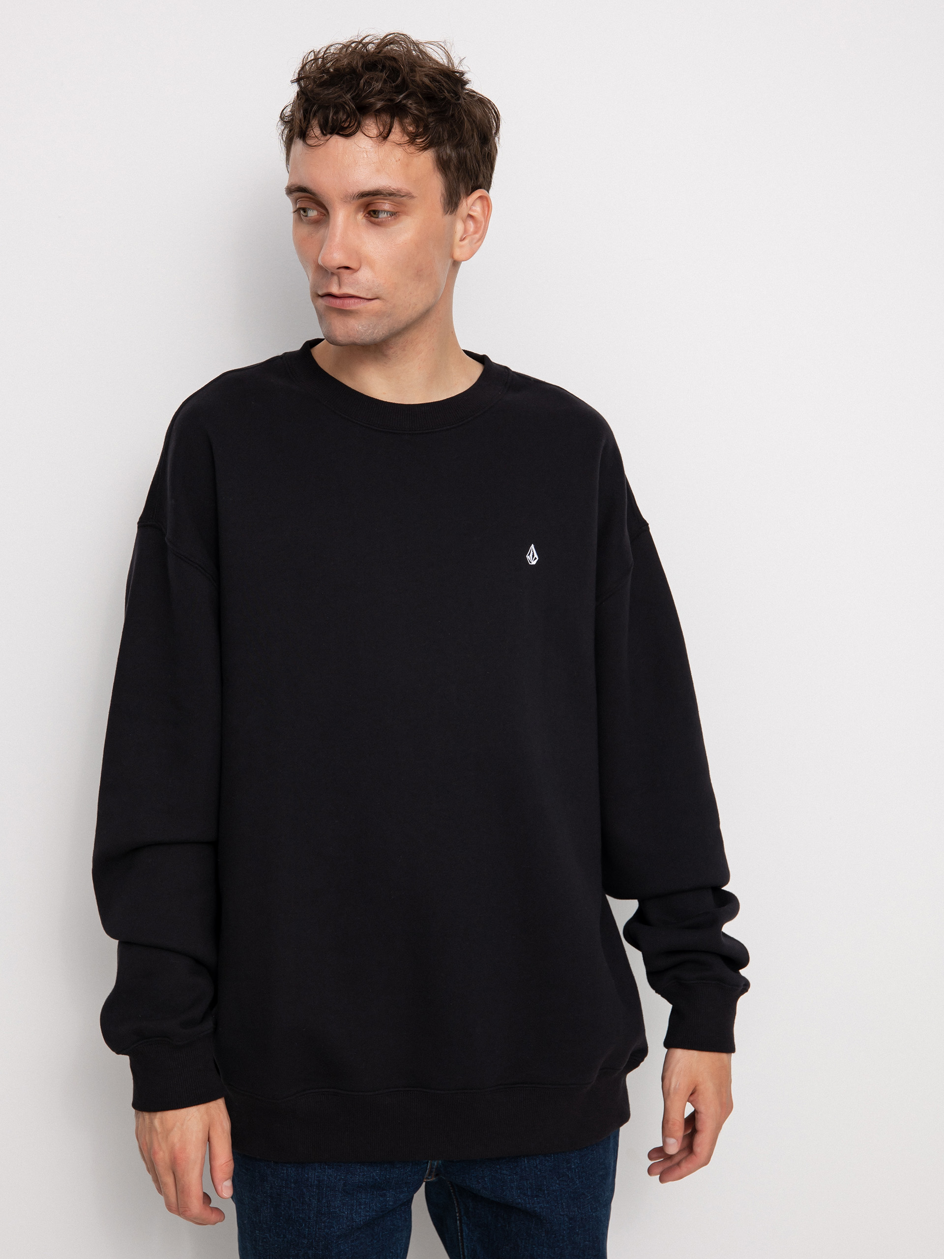 Volcom Single Stone Crew Pulóver (black)