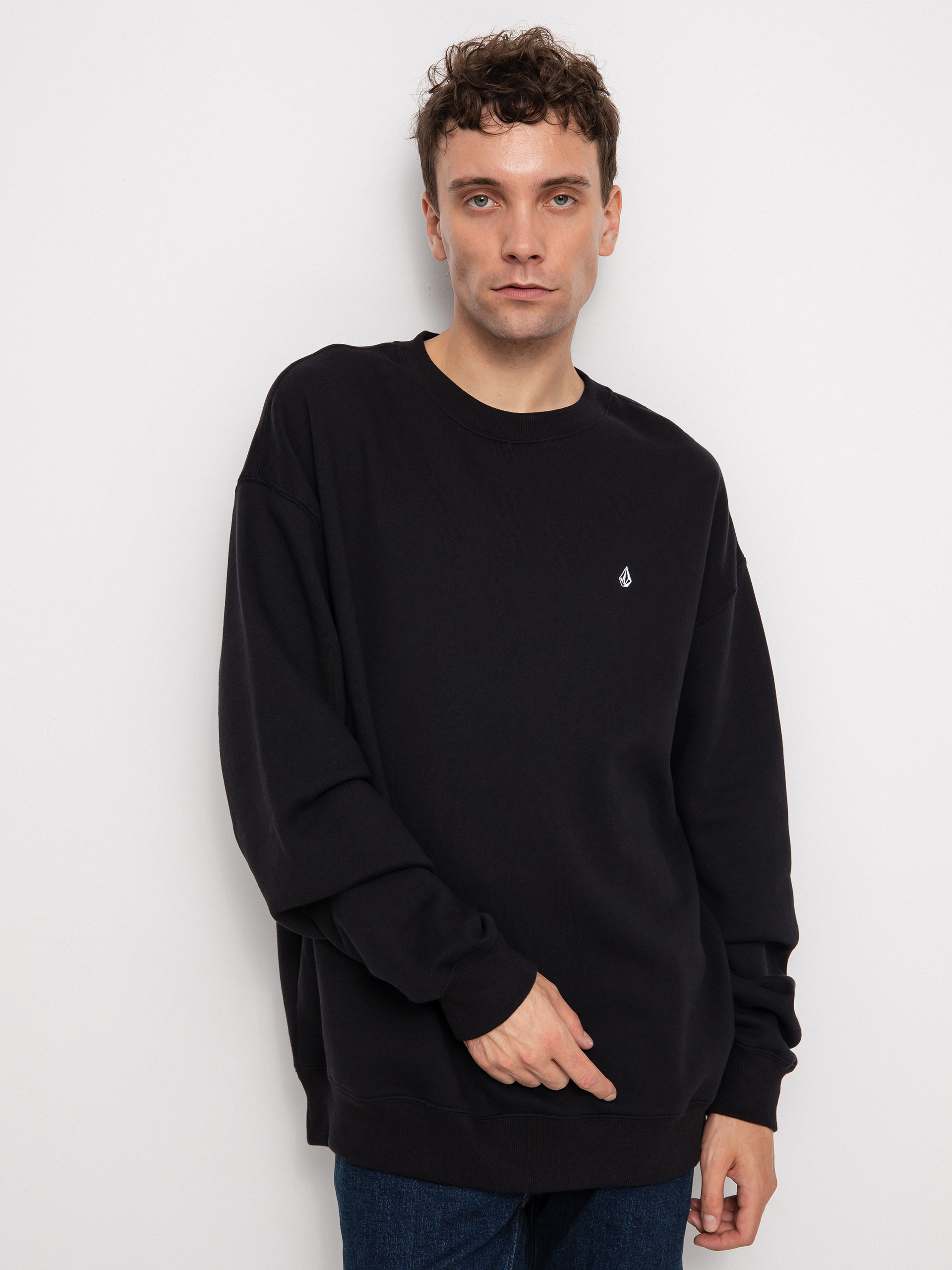 Volcom Single Stone Crew Pulóver (black)