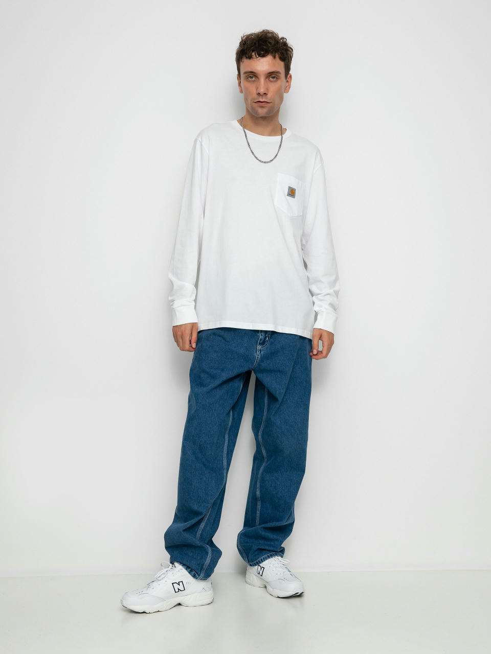 Carhartt WIP Pocket Hosszú ujjú felső (white)