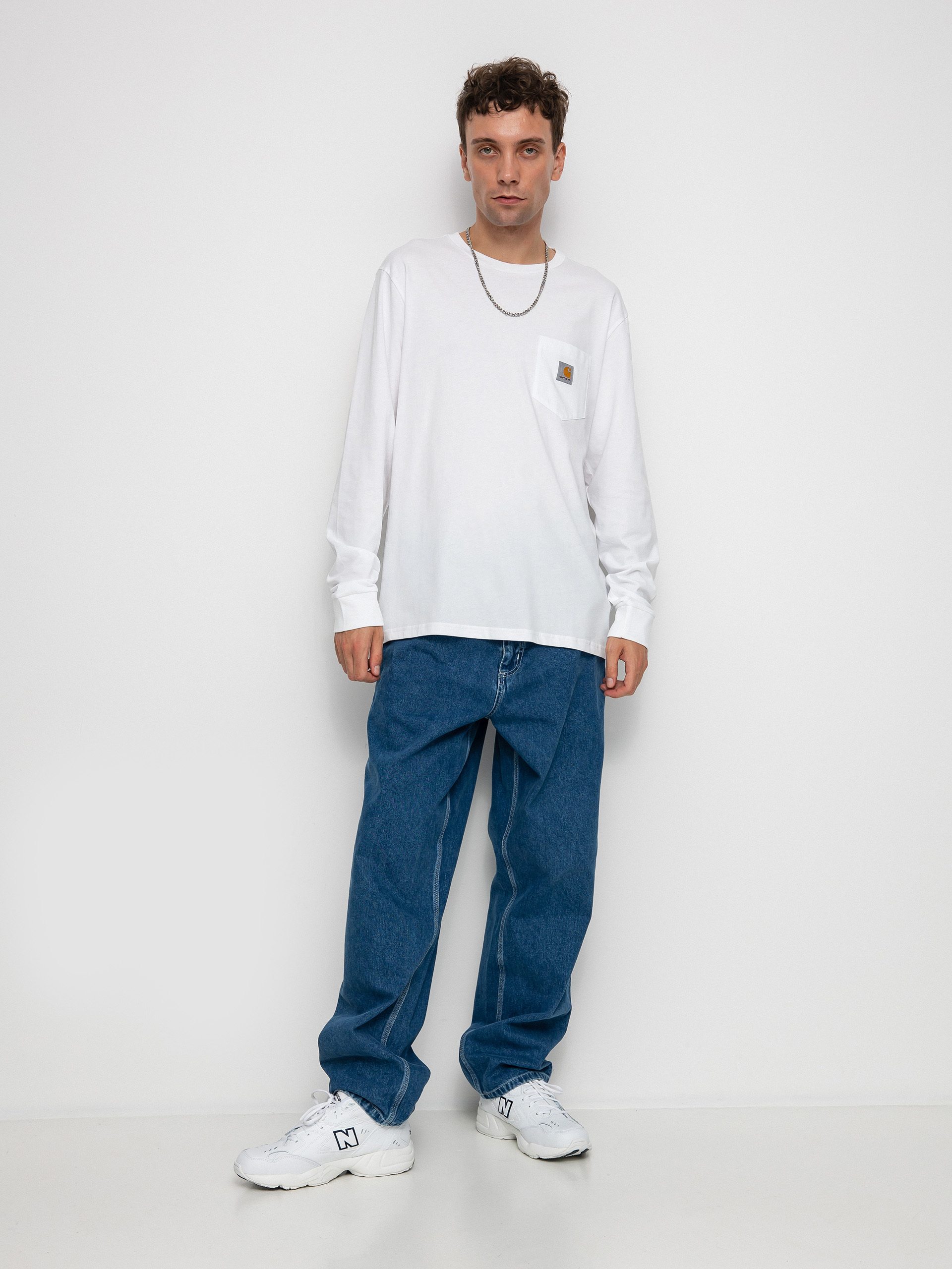 Carhartt WIP Pocket Hosszu00fa ujju00fa felsu0151 (white)