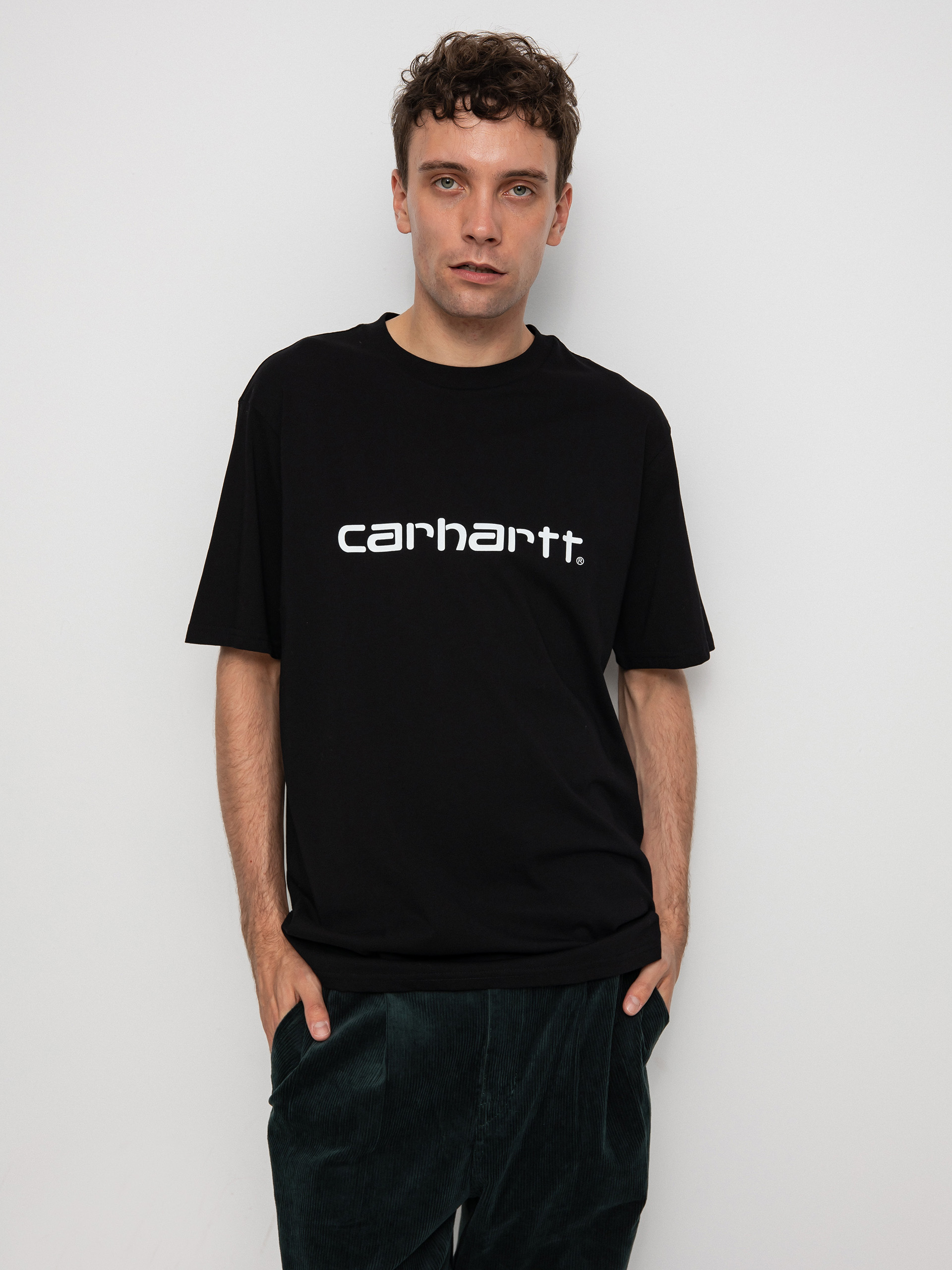 Carhartt WIP Script Póló (black/white)