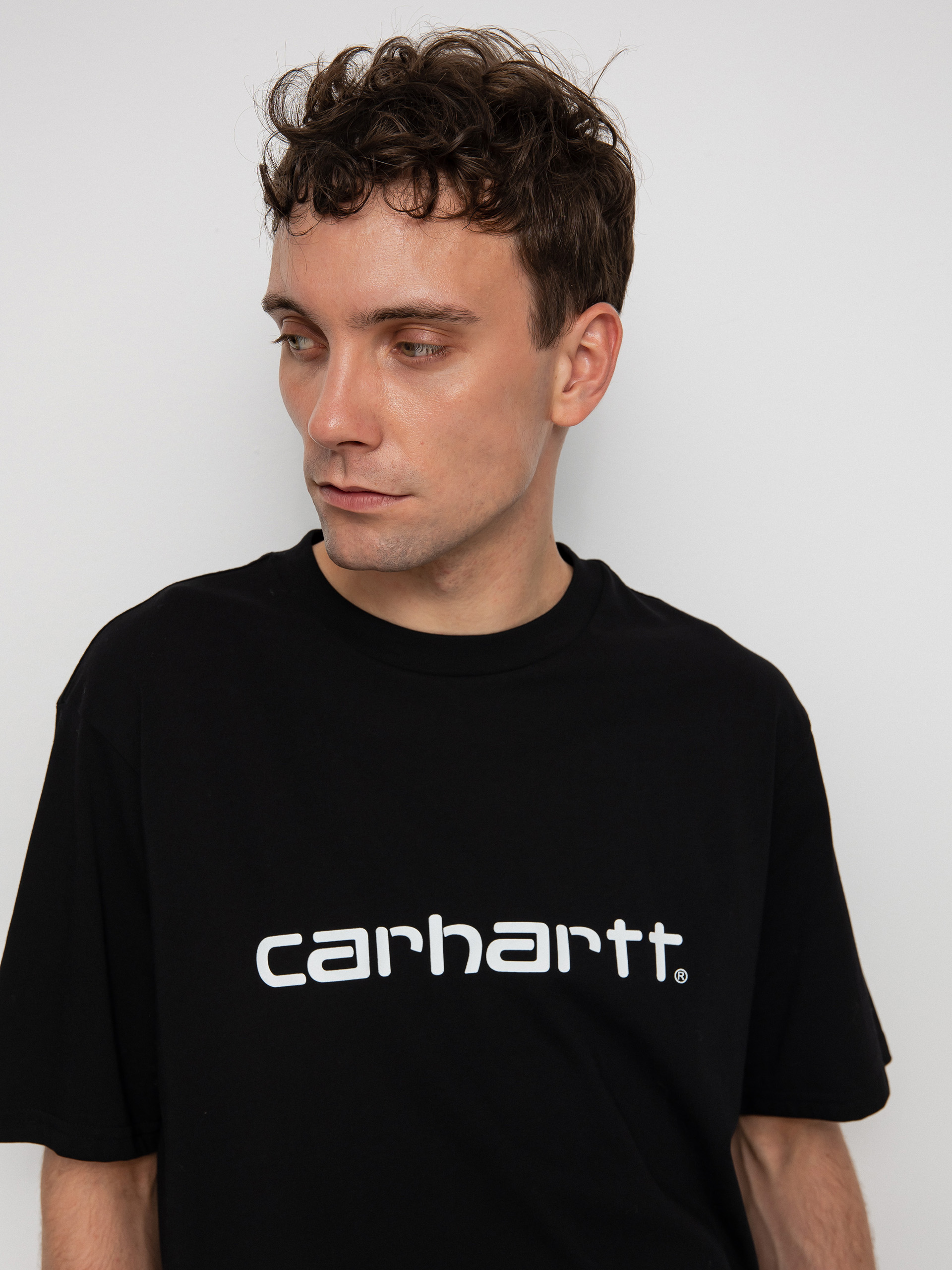 Carhartt WIP Script Póló (black/white)