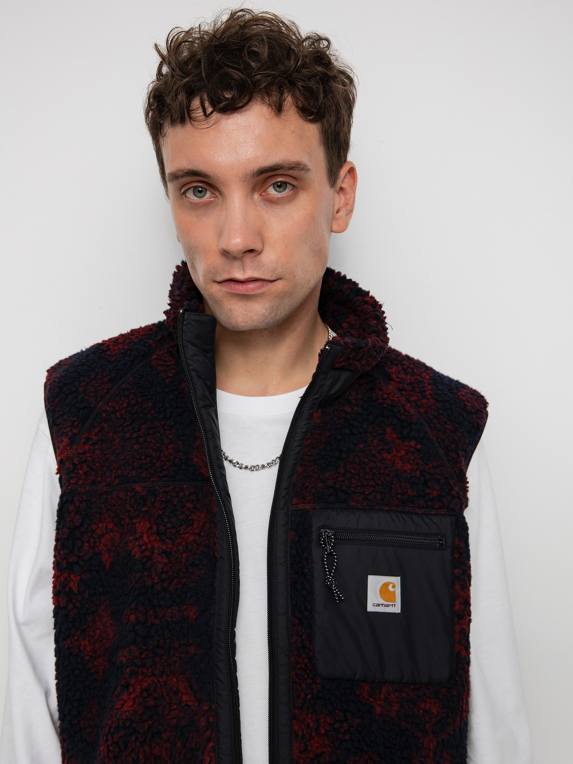 Carhartt WIP Prentis Liner Mellény (verse jacquard/dark navy/corvina/black)