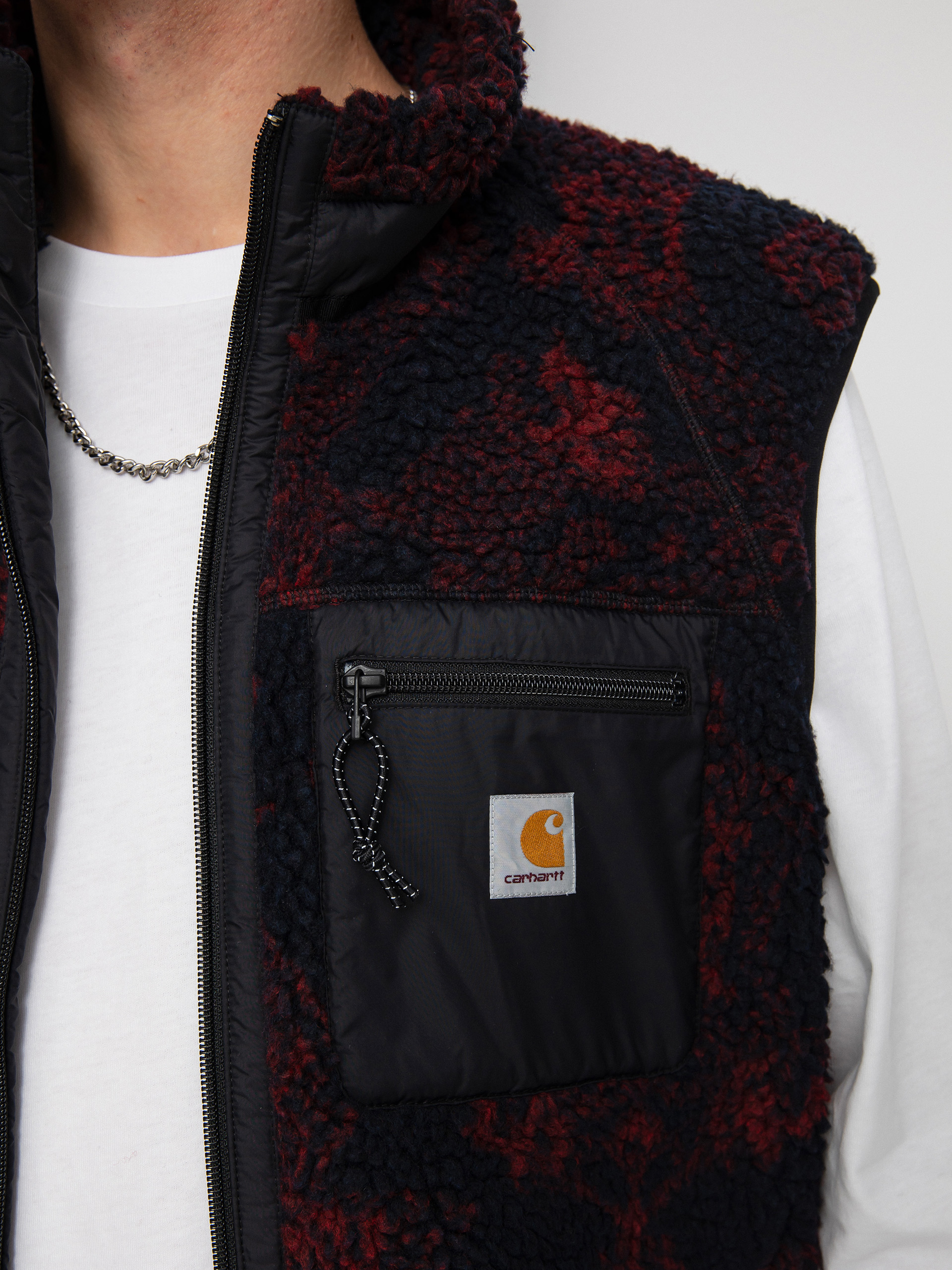 Carhartt WIP Prentis Liner Mellény (verse jacquard/dark navy/corvina/black)