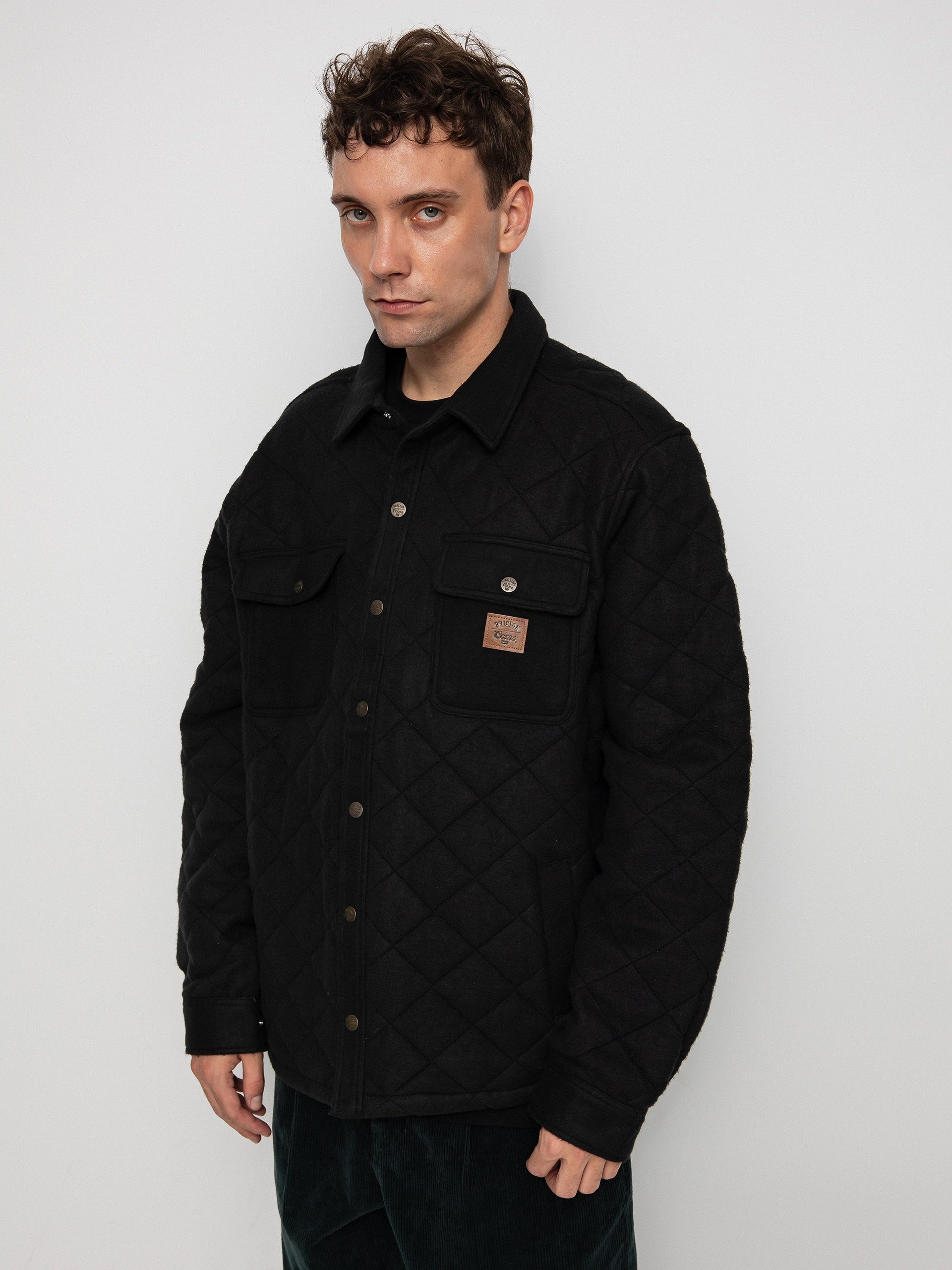 Brixton Coors Cass Quilted Fleece Dzseki (black)