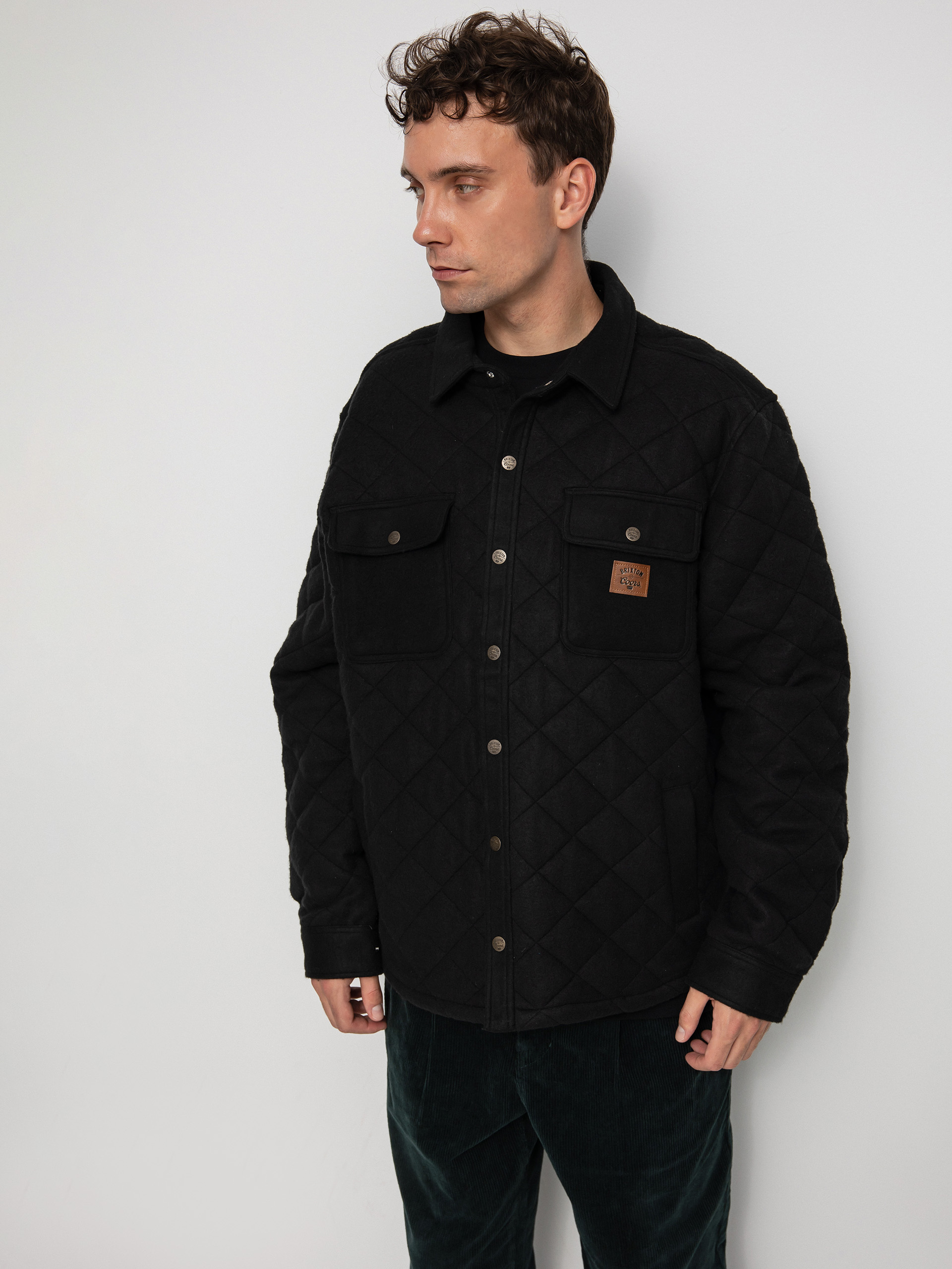 Brixton Coors Cass Quilted Fleece Dzseki (black)