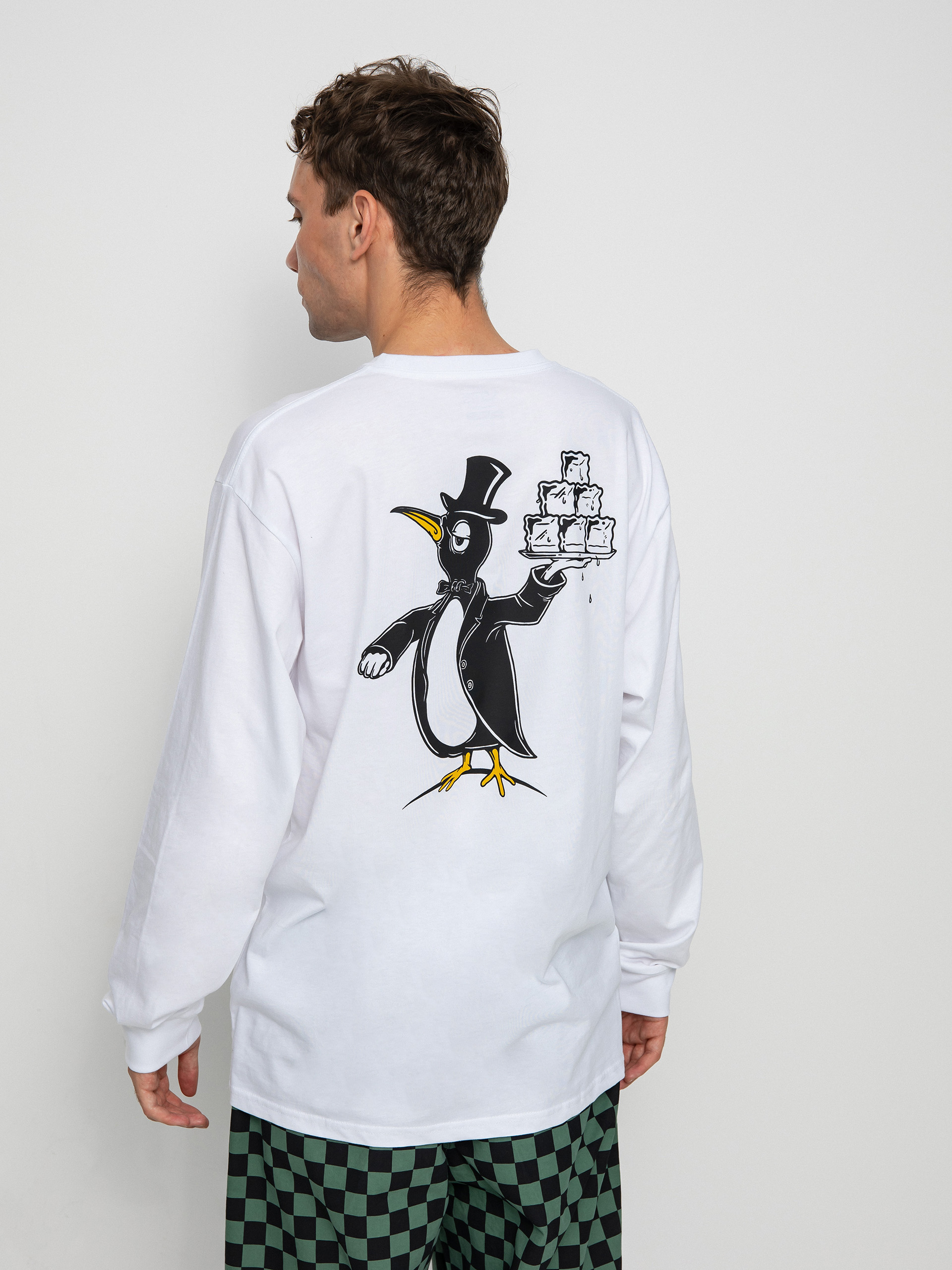 Vans Checkerboard Research Hosszú ujjú felső (checkerboard research white)