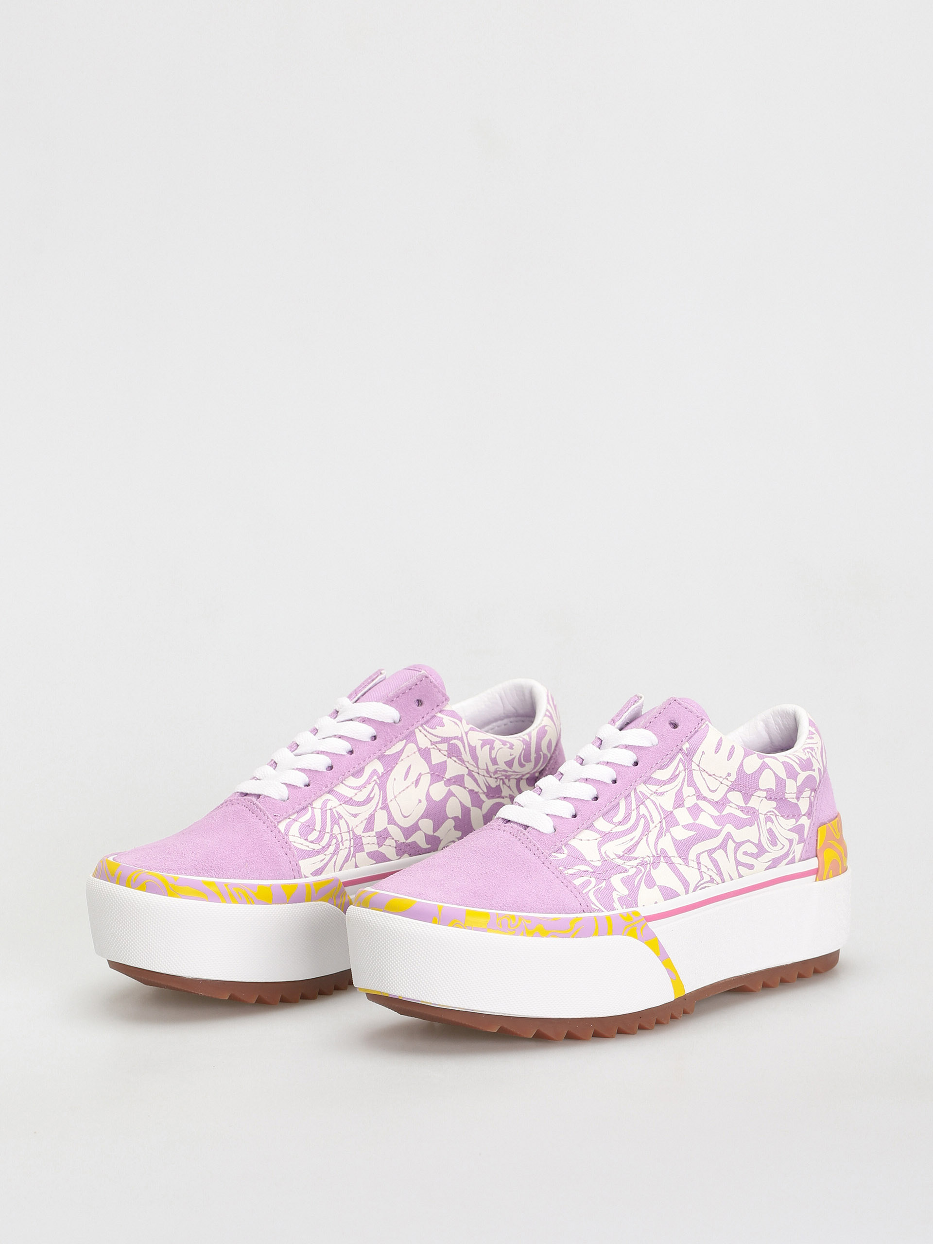 Vans Old Skool Stacked Cipők (wavy daze sheer lilac)
