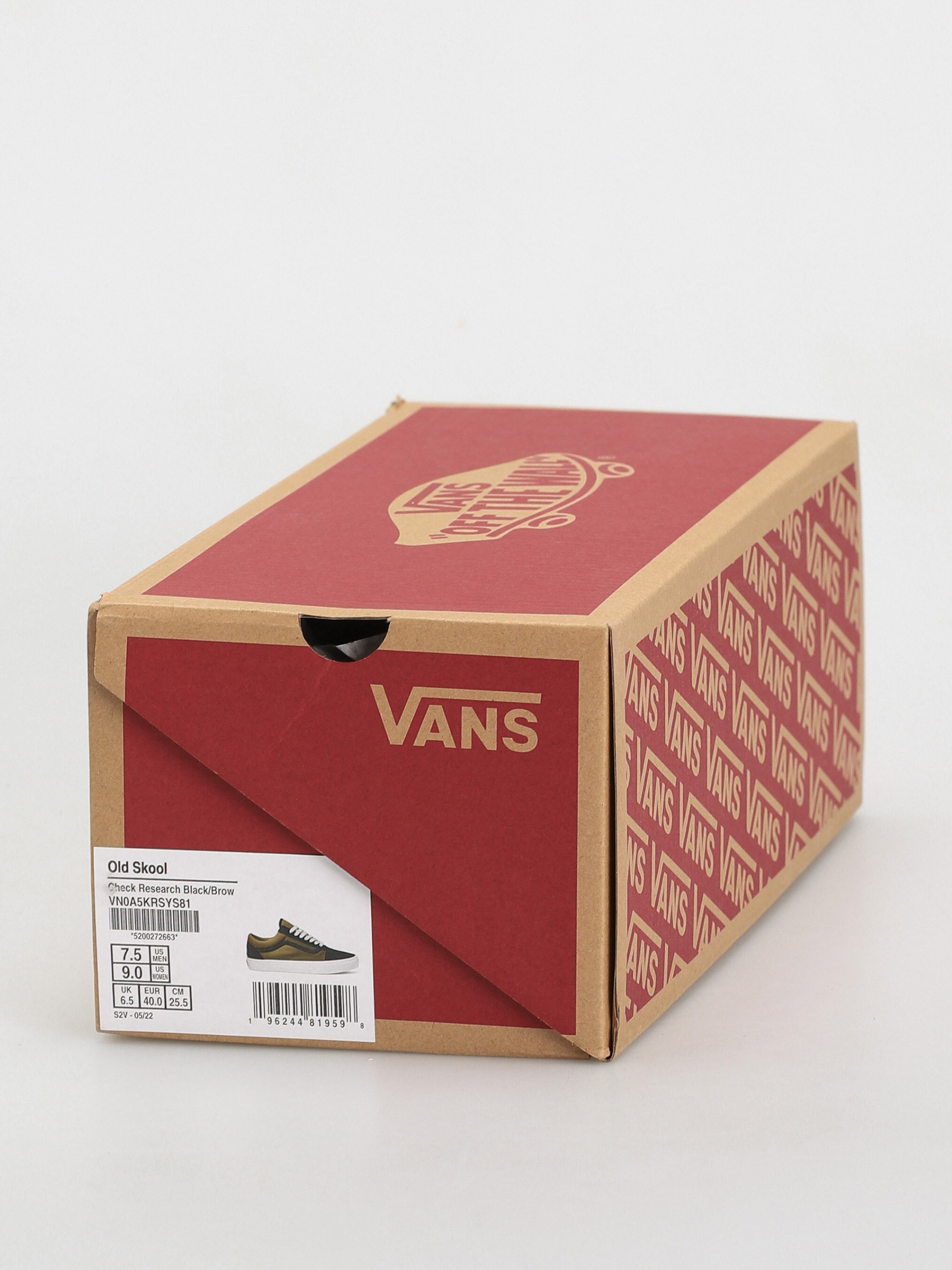 Vans Old Skool Cipők (check research black/brown)