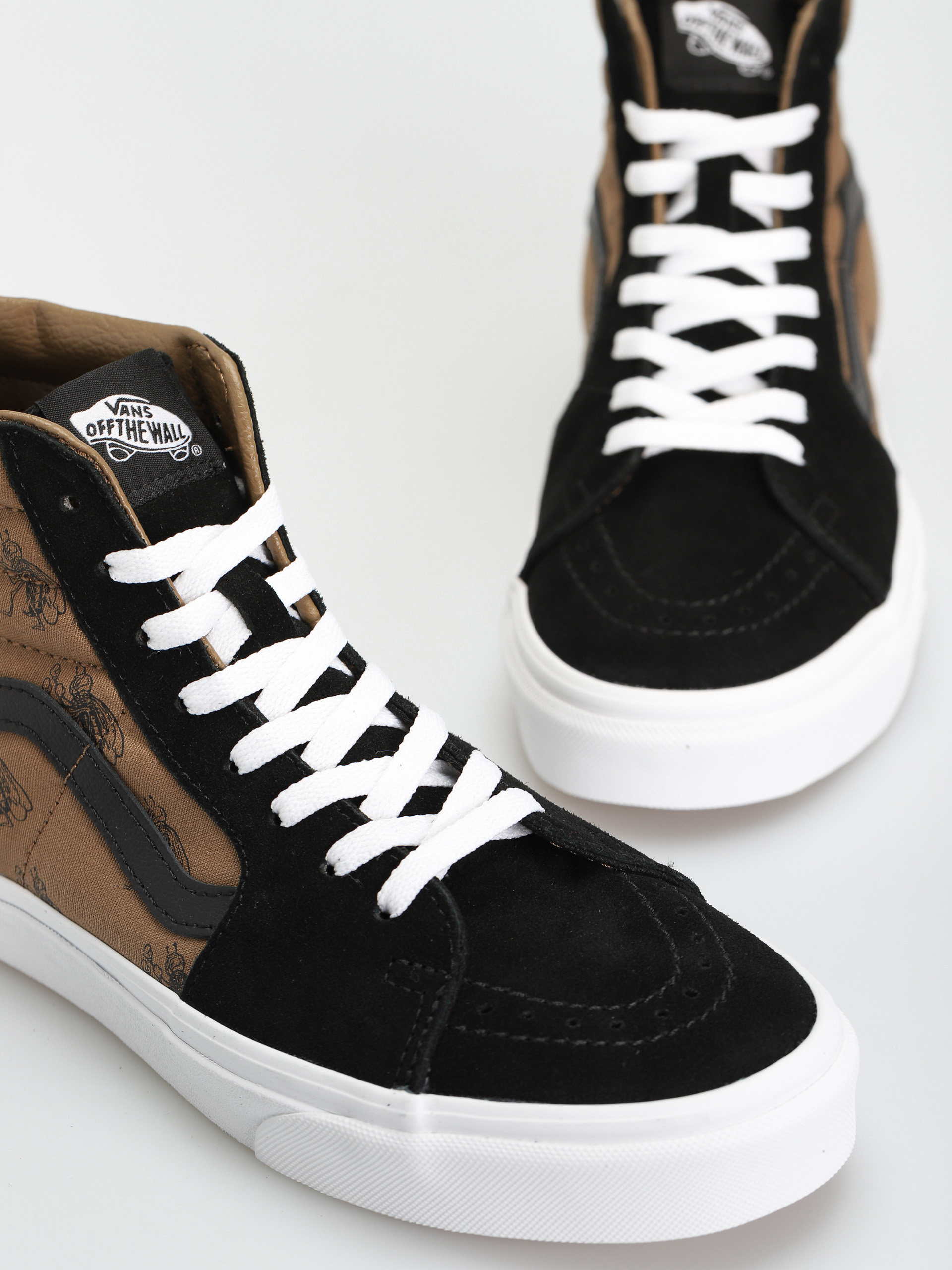 Vans Sk8 Hi Cipők (check research black/brown)