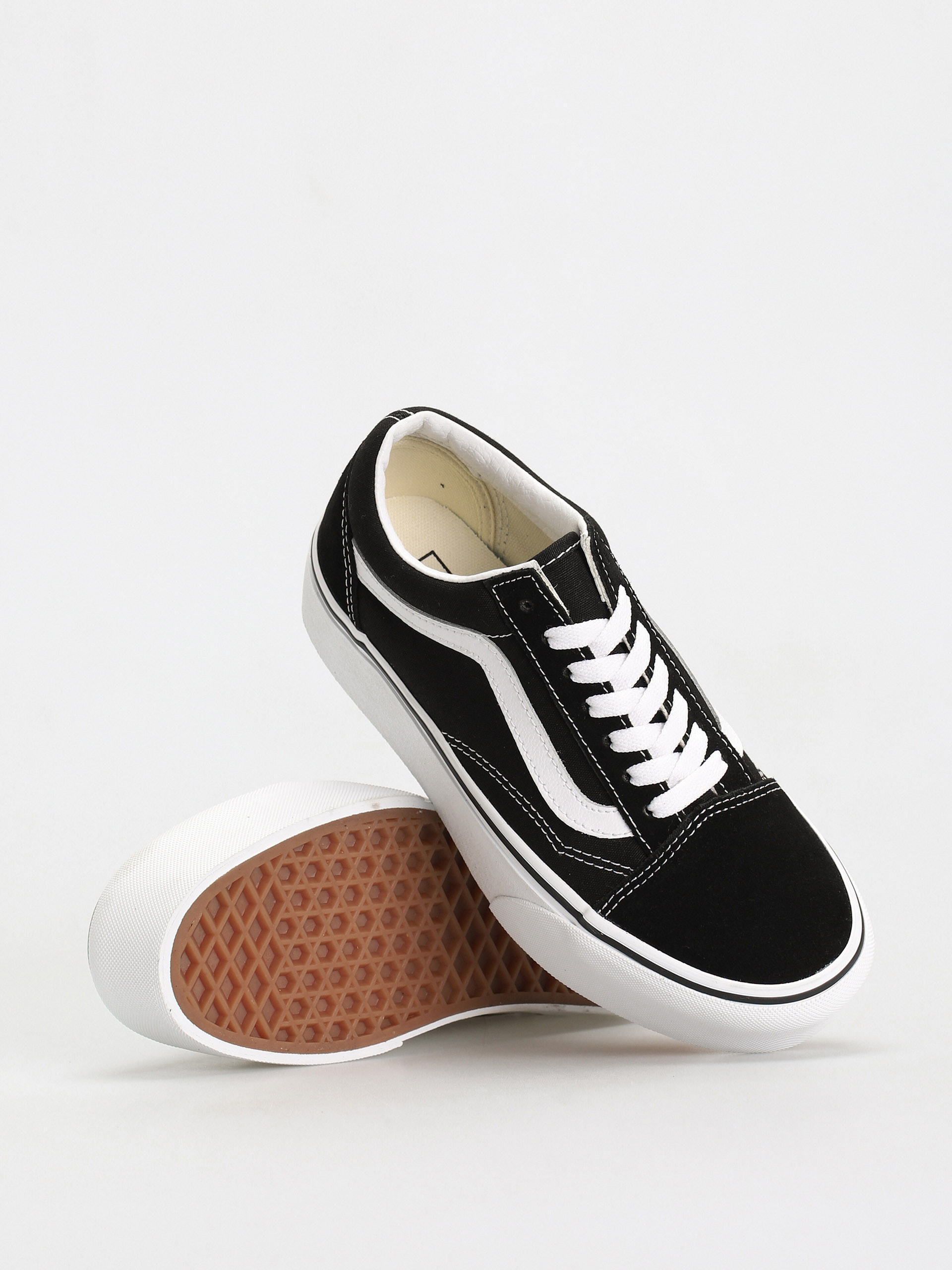 Vans Old Skool Stackform Cipők (suede/canvas black/true white)