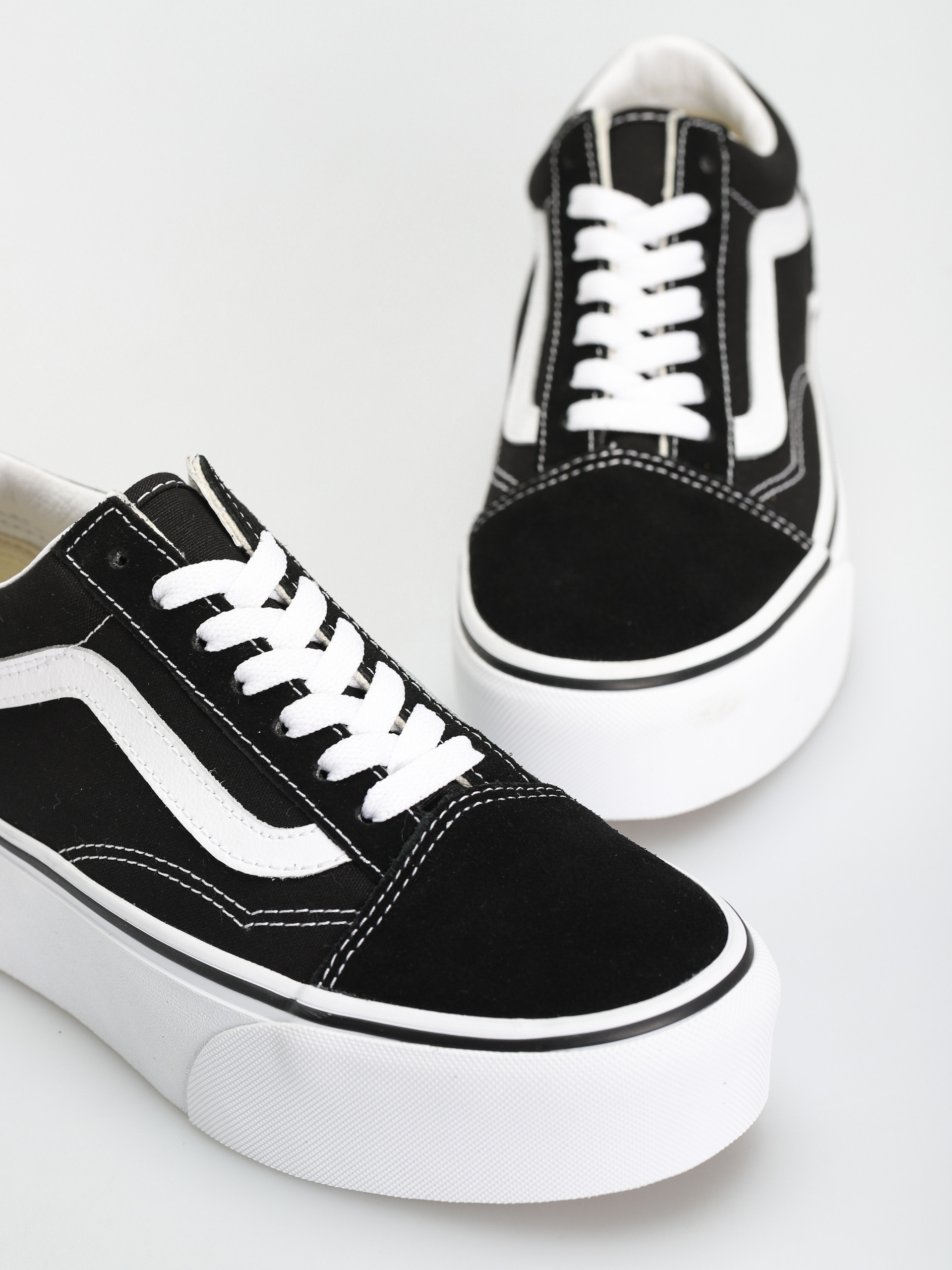 Vans Old Skool Stackform Cipők (suede/canvas black/true white)